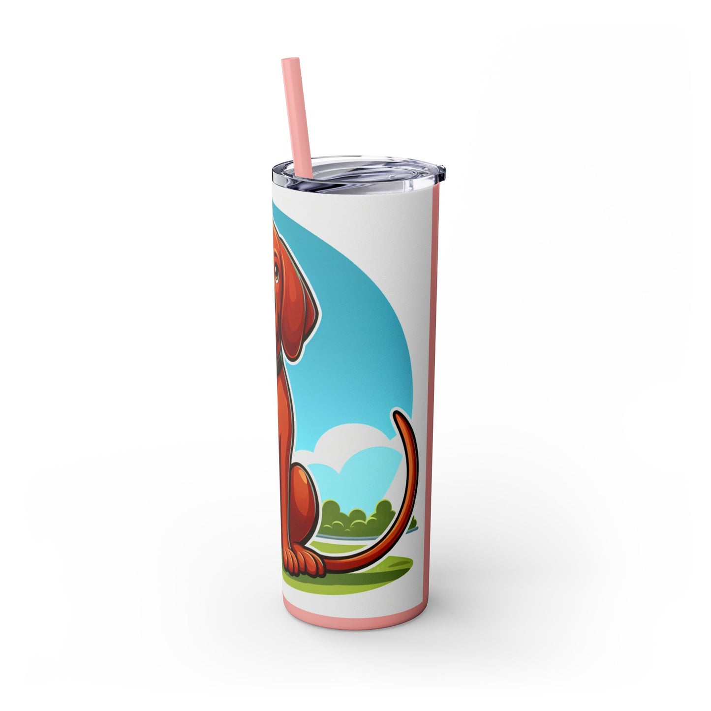 Redbone Coonhound Tumbler with Straw, 20oz