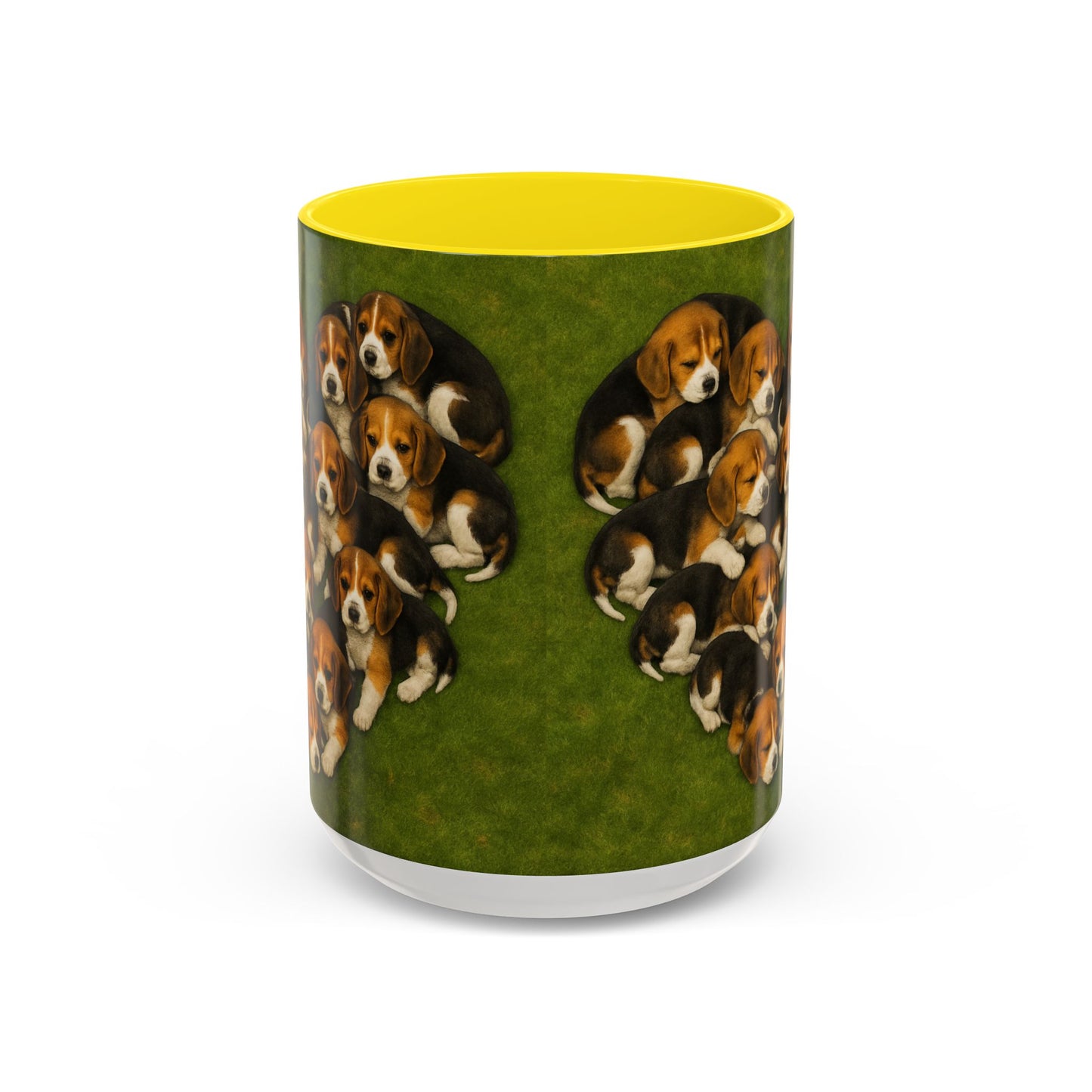 Beagle puppies Accent Coffee Mug - Perfect Gift for Dog Lovers