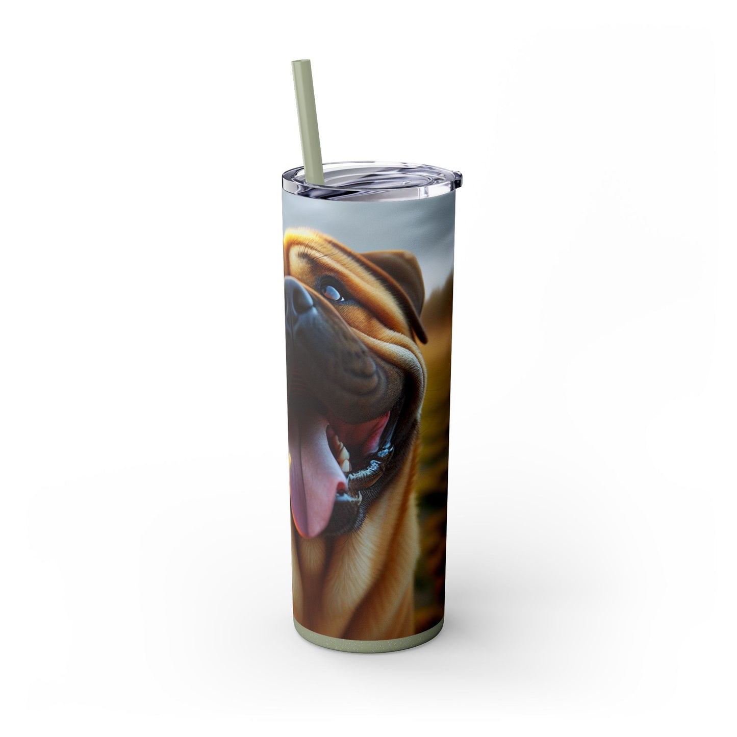Bully Kutta Skinny Tumbler with Straw, 20oz