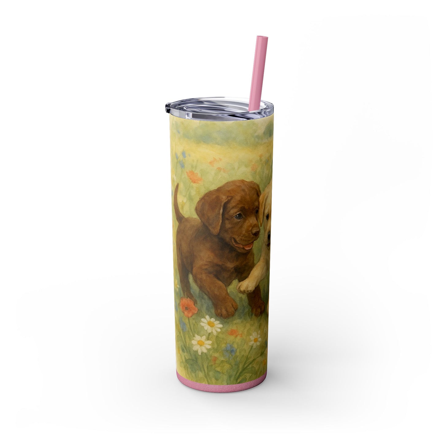 Labrador Retriever puppies Tumbler with Straw, 20oz
