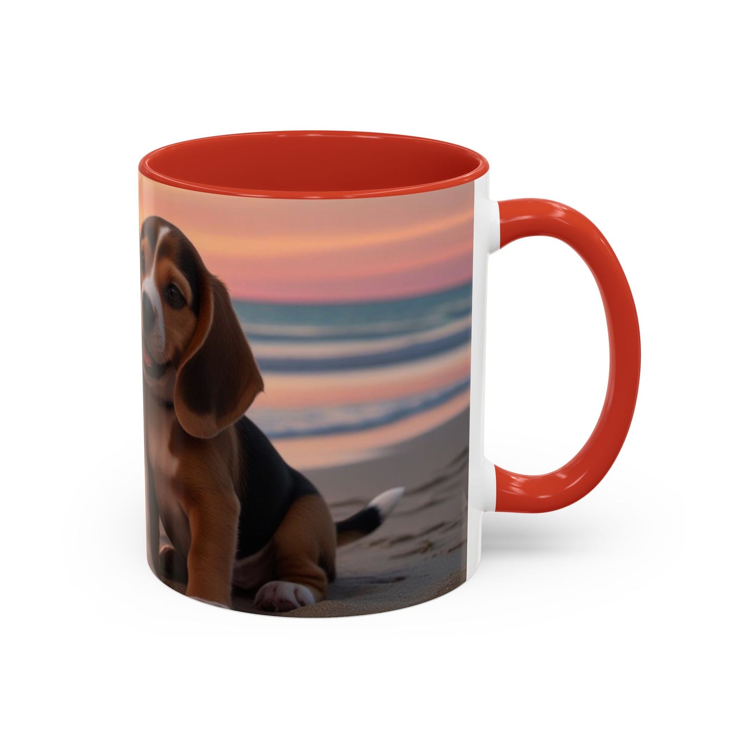 Beagle Love Accent Coffee Mug - Perfect Gift for Dog Lovers