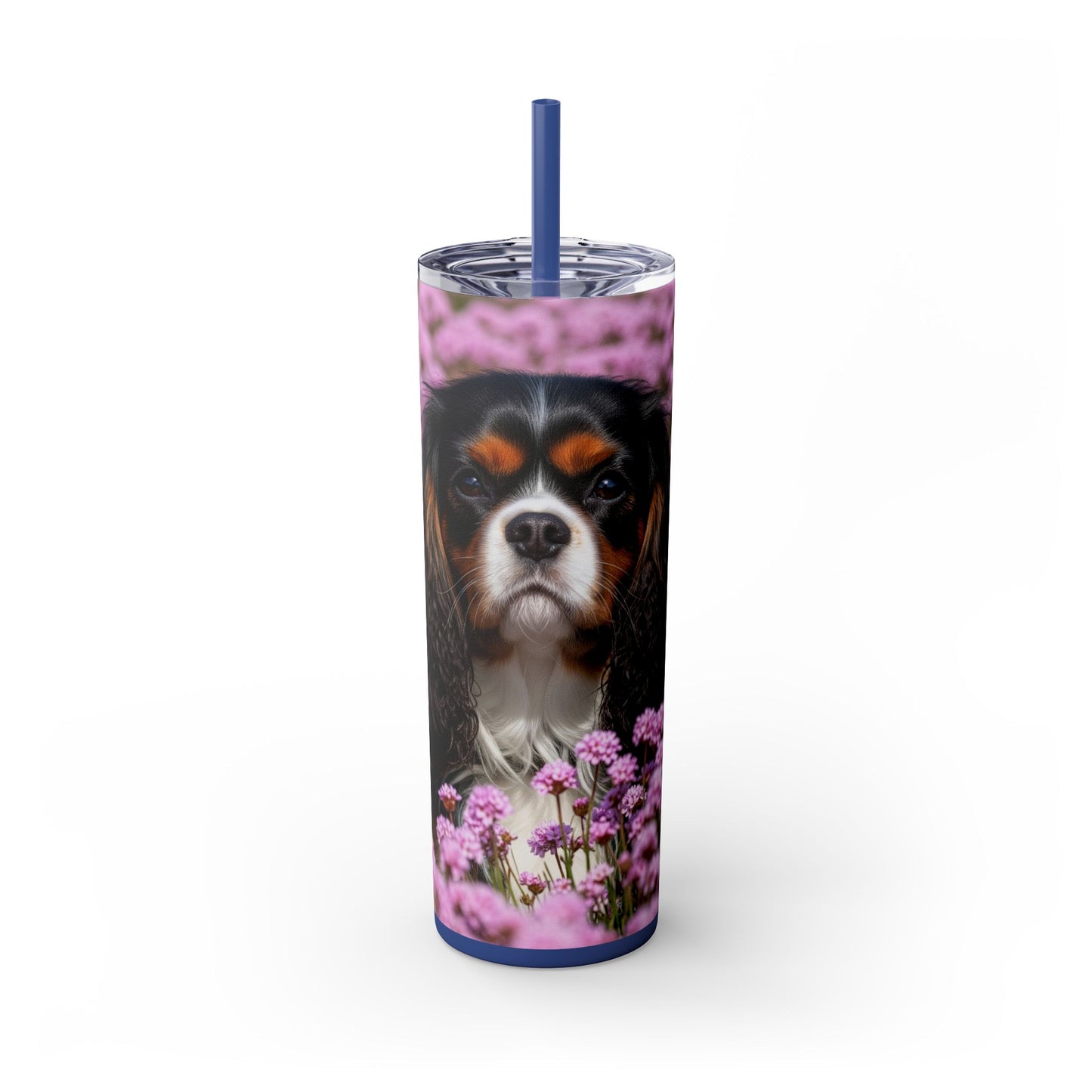 King Charles Spaniel Tumbler with Straw, 20oz