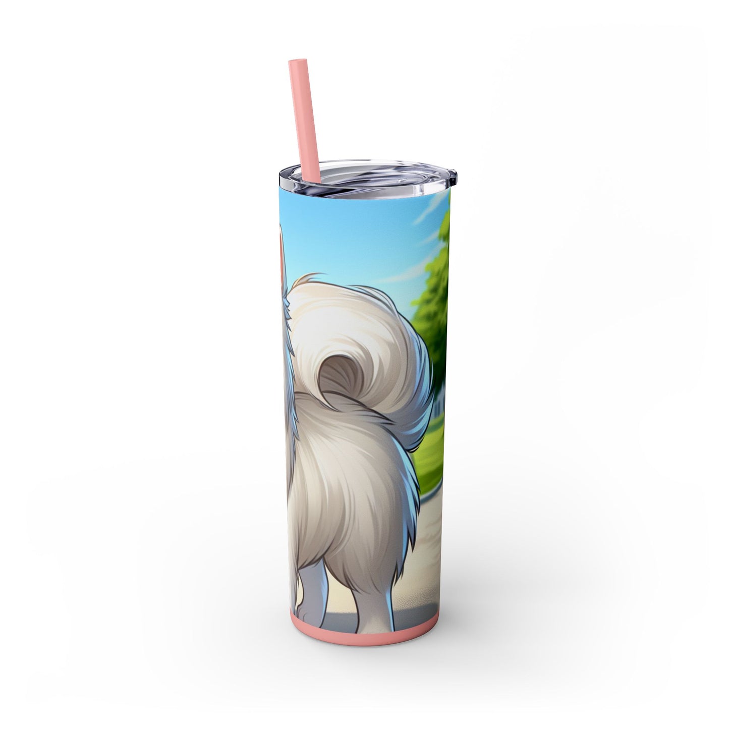 Indian Spitz Tumbler with Straw, 20oz