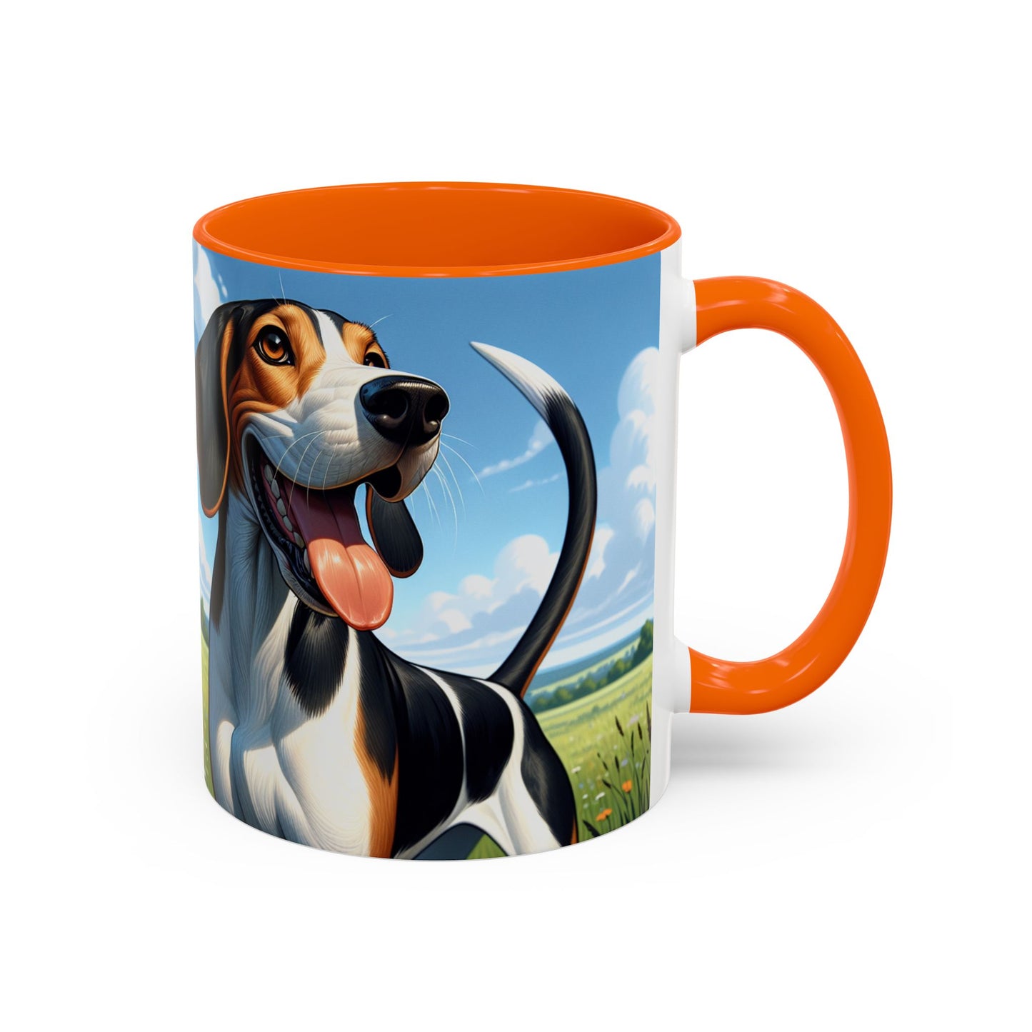 Treeing Walker Coonhound Accent Coffee Mug - Perfect Gift for Dog Lovers