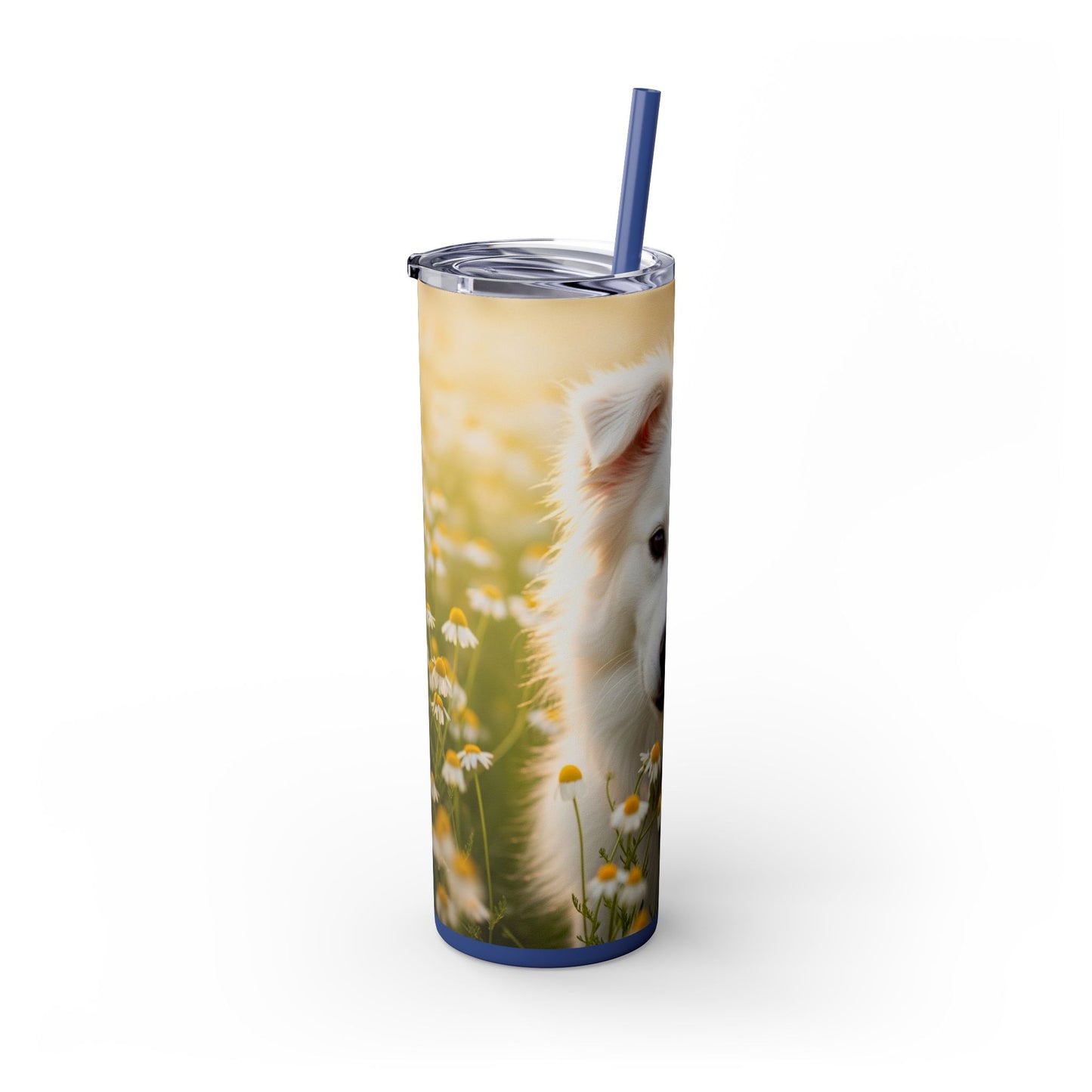 Russkaya Tsvetnaya Bolonka Tumbler with Straw, 20oz