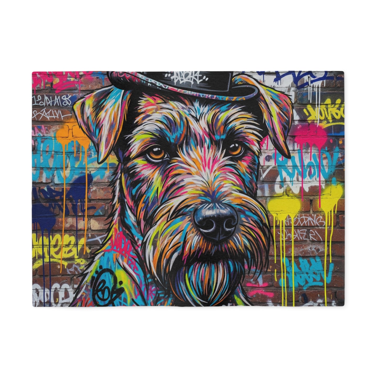 Teddy Roosevelt Terrier Sweatshirt Blanket