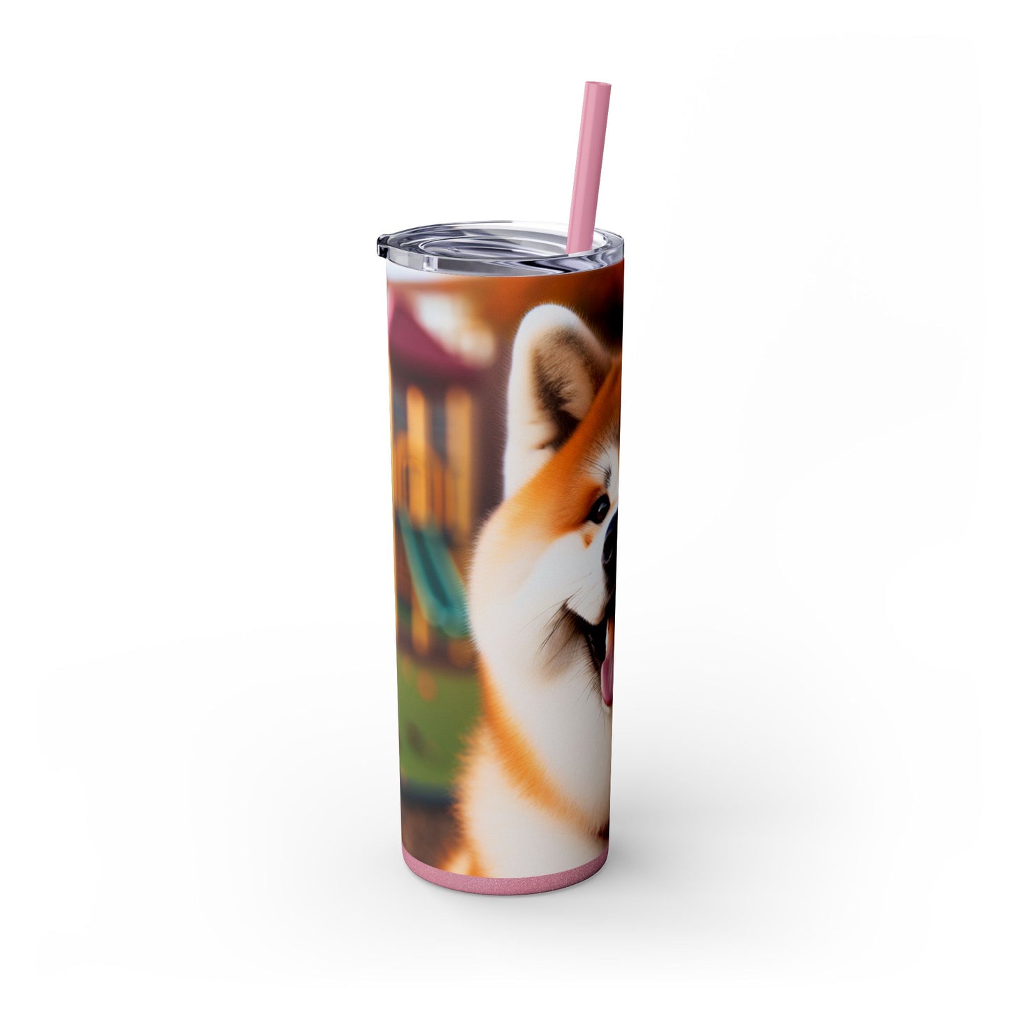 Japanese Akitainu Tumbler with Straw, 20oz