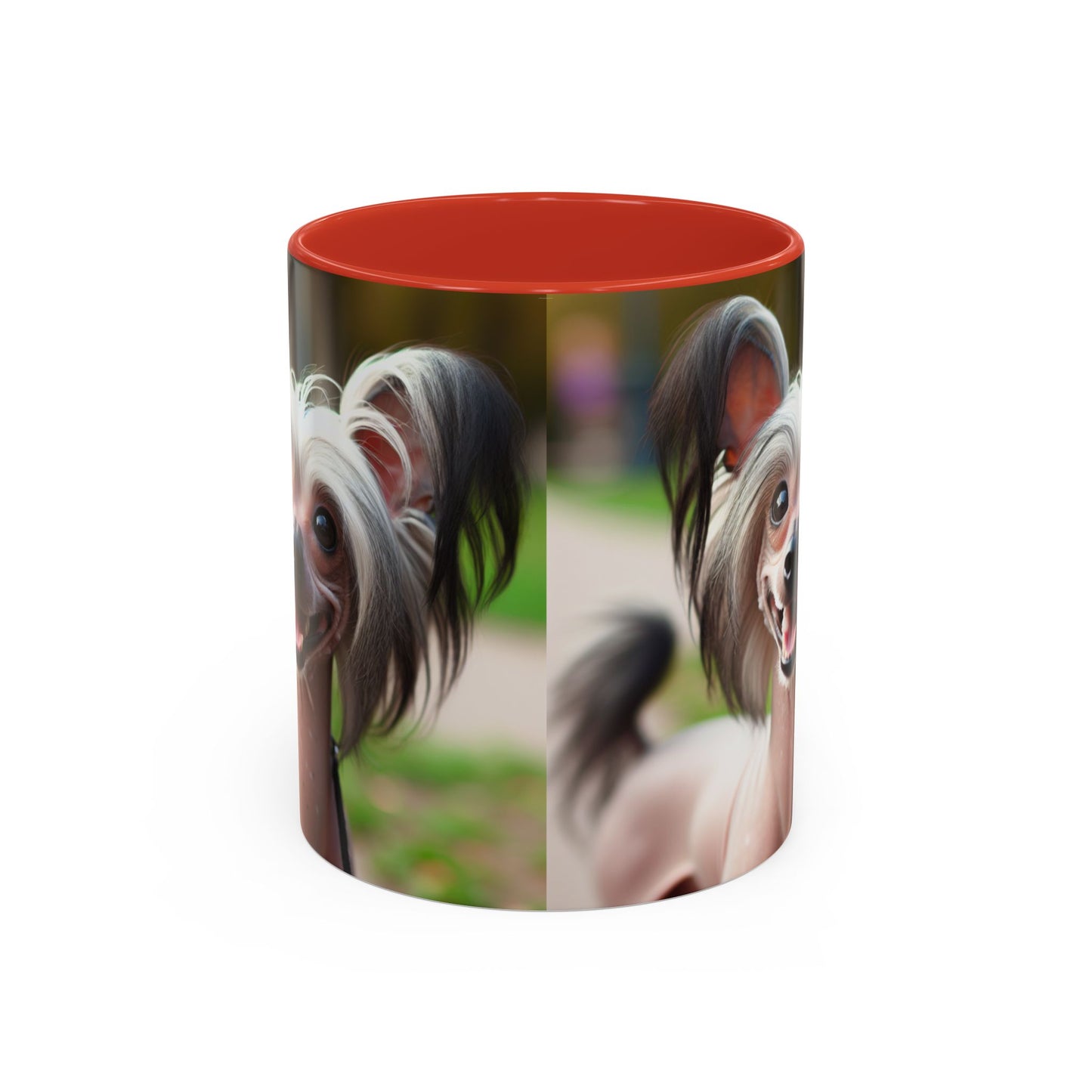 Chinese Crested Dog Accent Coffee Mug - Perfect Gift for Dog Lovers