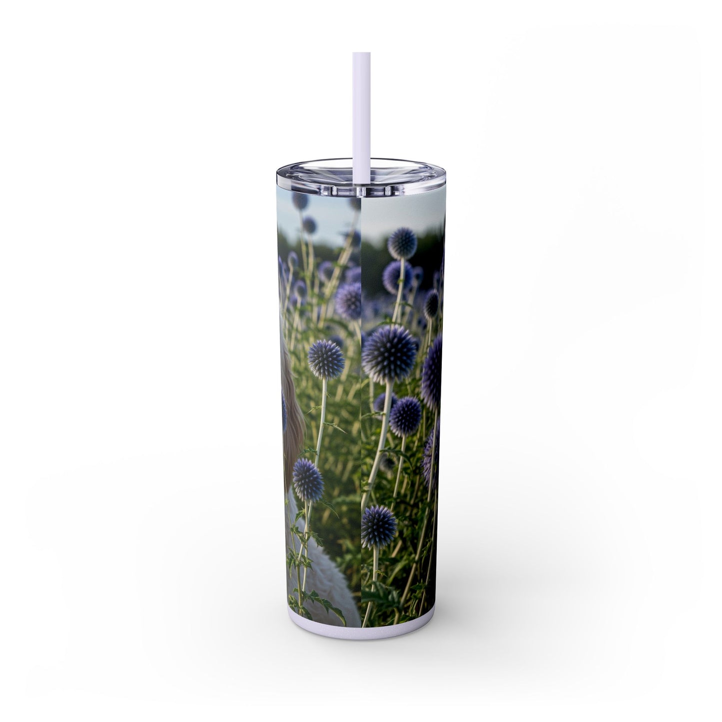 Spoodle Skinny Tumbler with Straw, 20oz