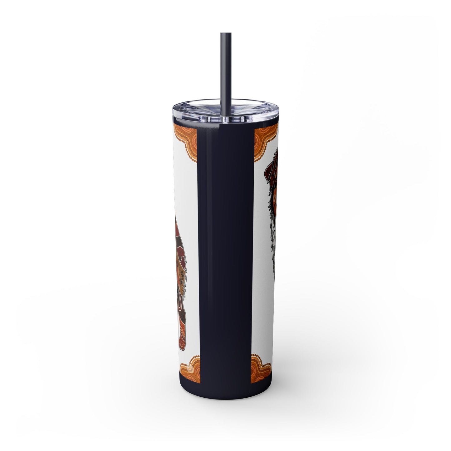 Australian Shepherd Skinny Tumbler with Straw, 20oz