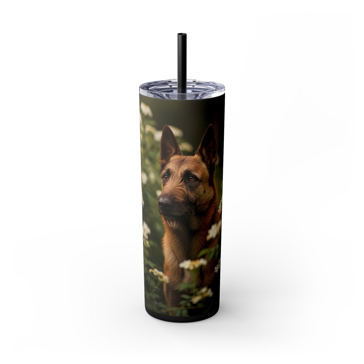 Belgian Shepherd Dog Laekenois Tumbler with Straw, 20oz