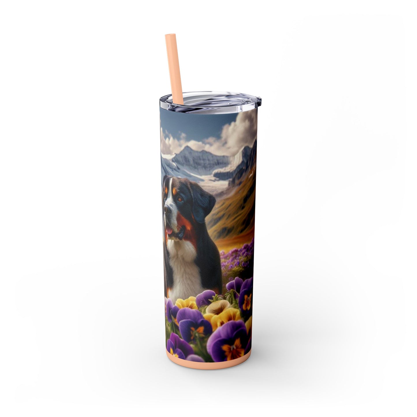 Greater Swiss Mountain Dog Tumbler with Straw, 20oz