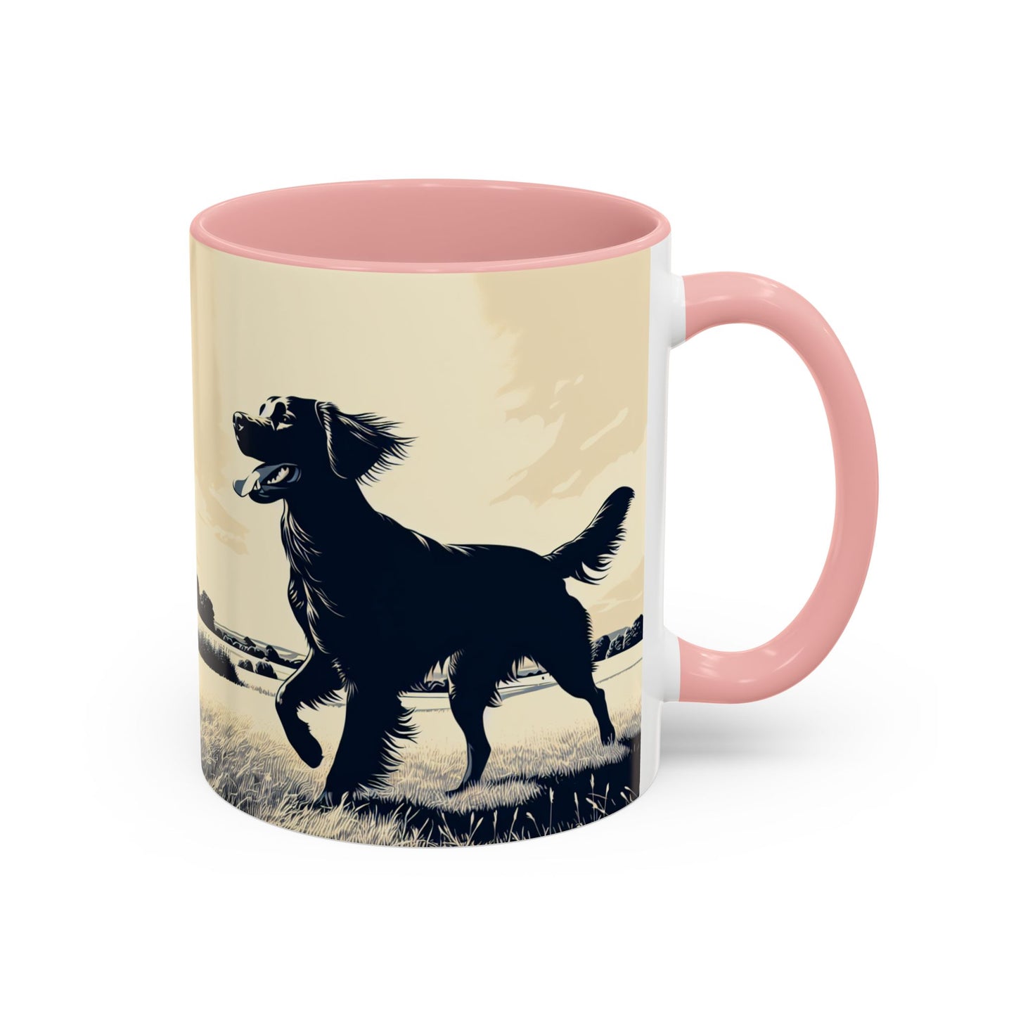 Flat Coated Retriever Accent Coffee Mug - Perfect Gift for Dog Lovers