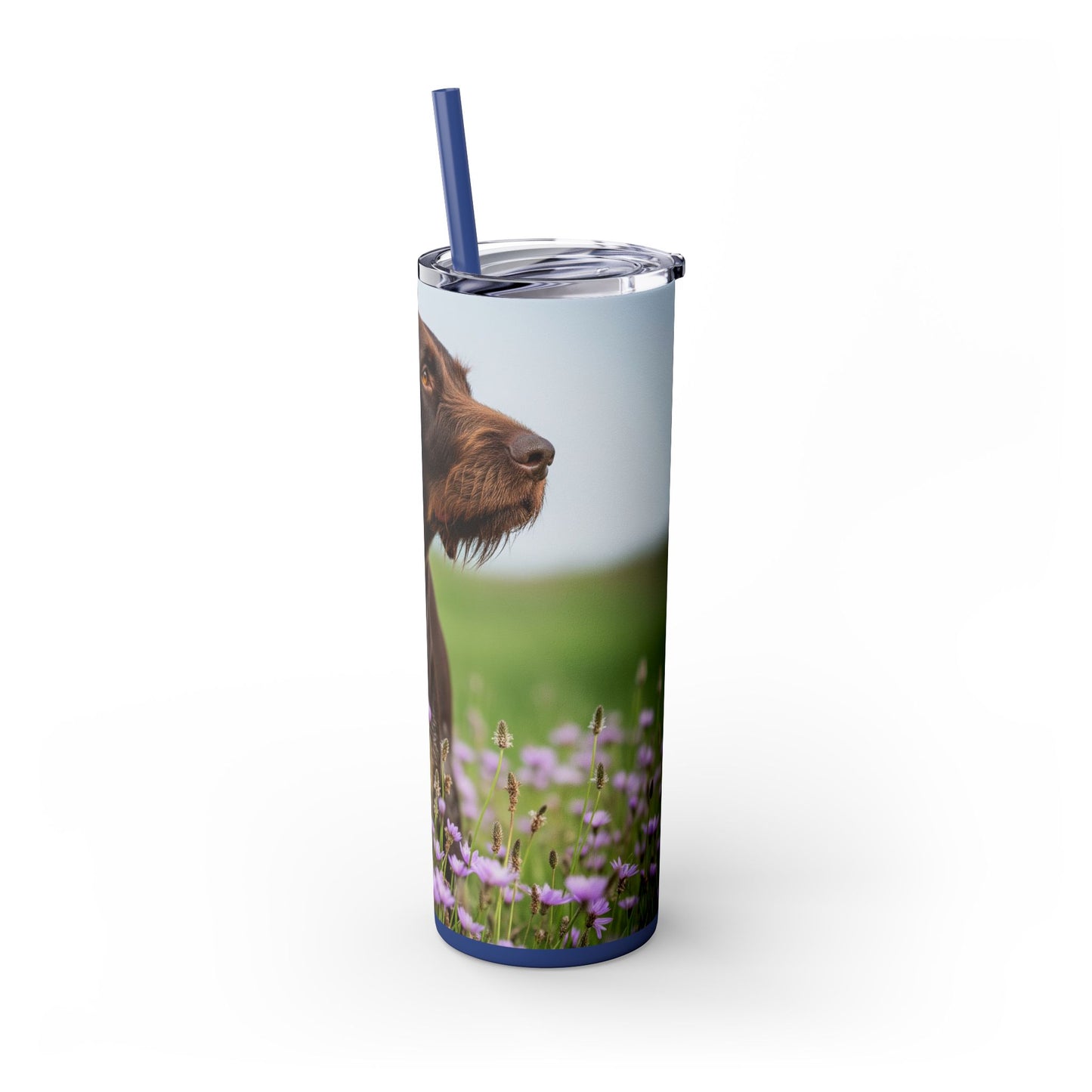 German Wirehaired Pointer Tumbler with Straw, 20oz