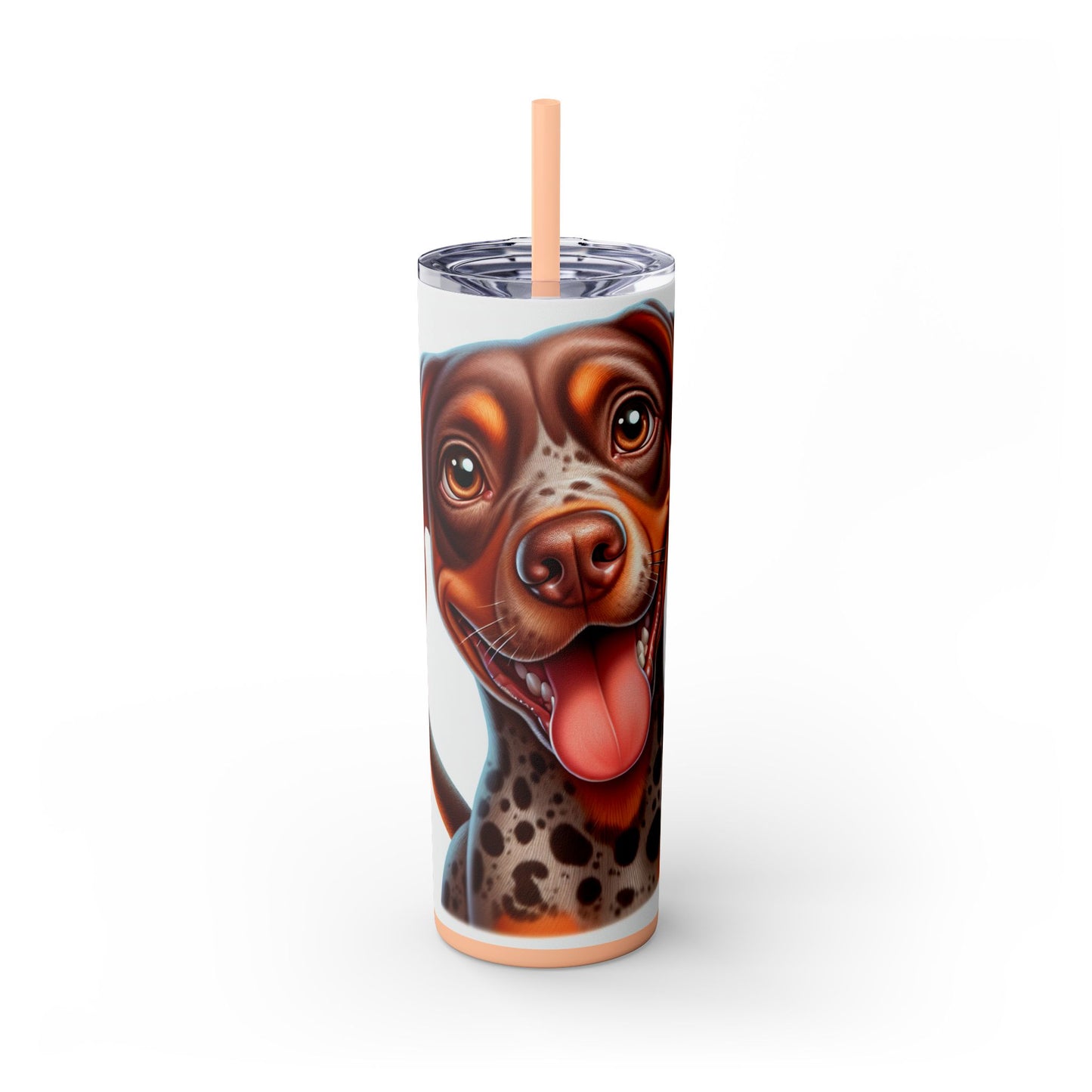 Braque du Bourbonnais Tumbler with Straw, 20oz