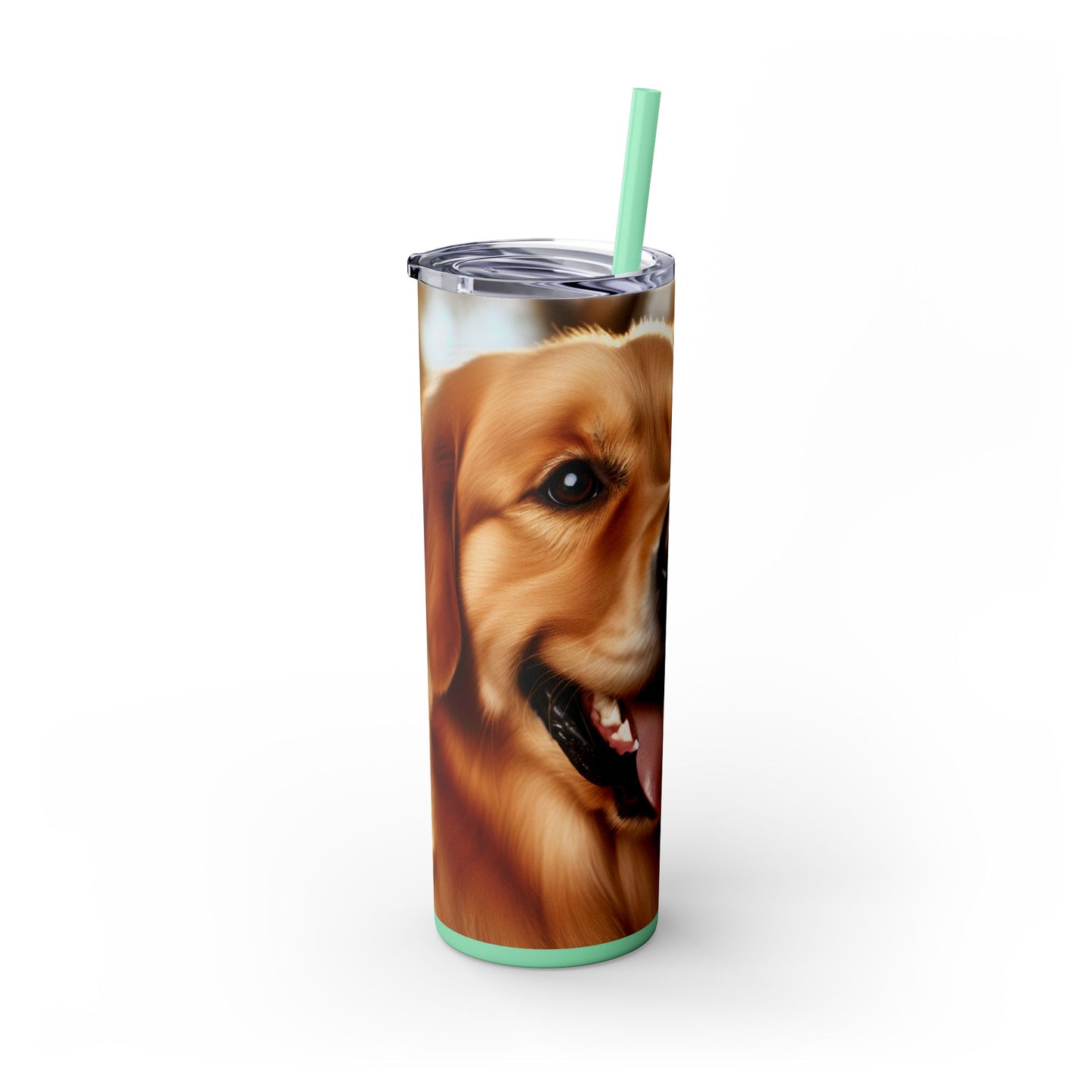 Golden Retriever Tumbler with Straw, 20oz