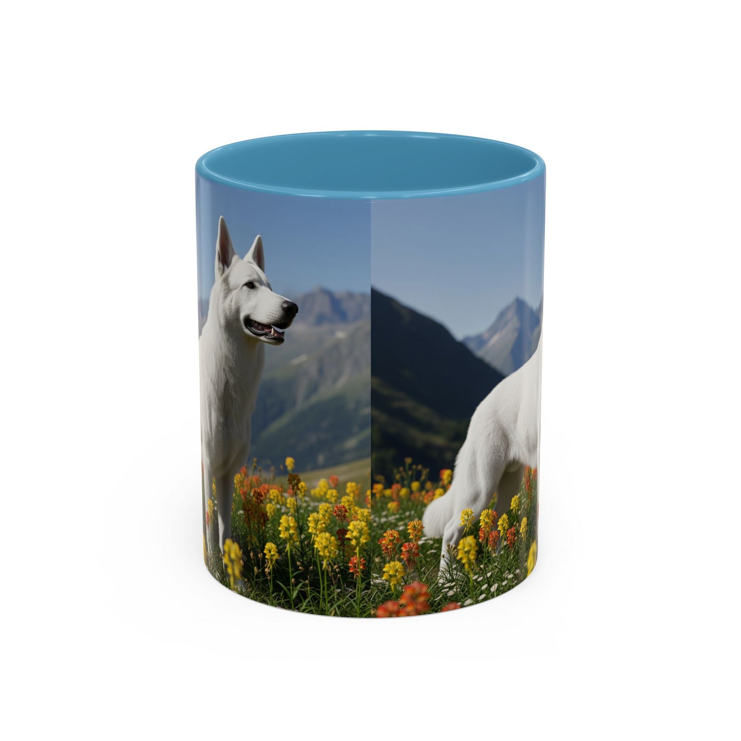 White Swiss Shepherd Dog Accent Coffee Mug - Perfect Gift for Dog Lovers