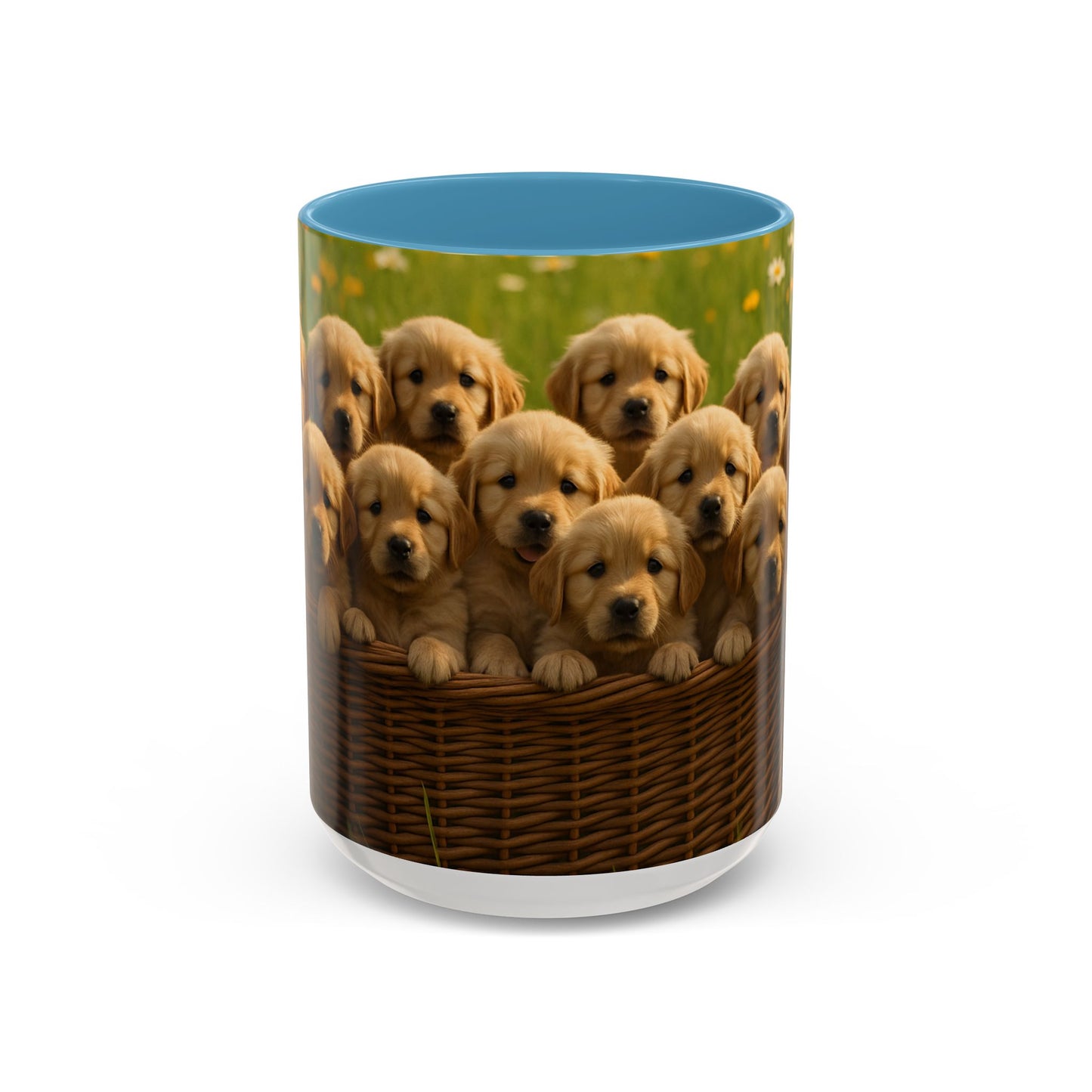 Golden Retriever puppies Accent Coffee Mug - Perfect Gift for Dog Lovers