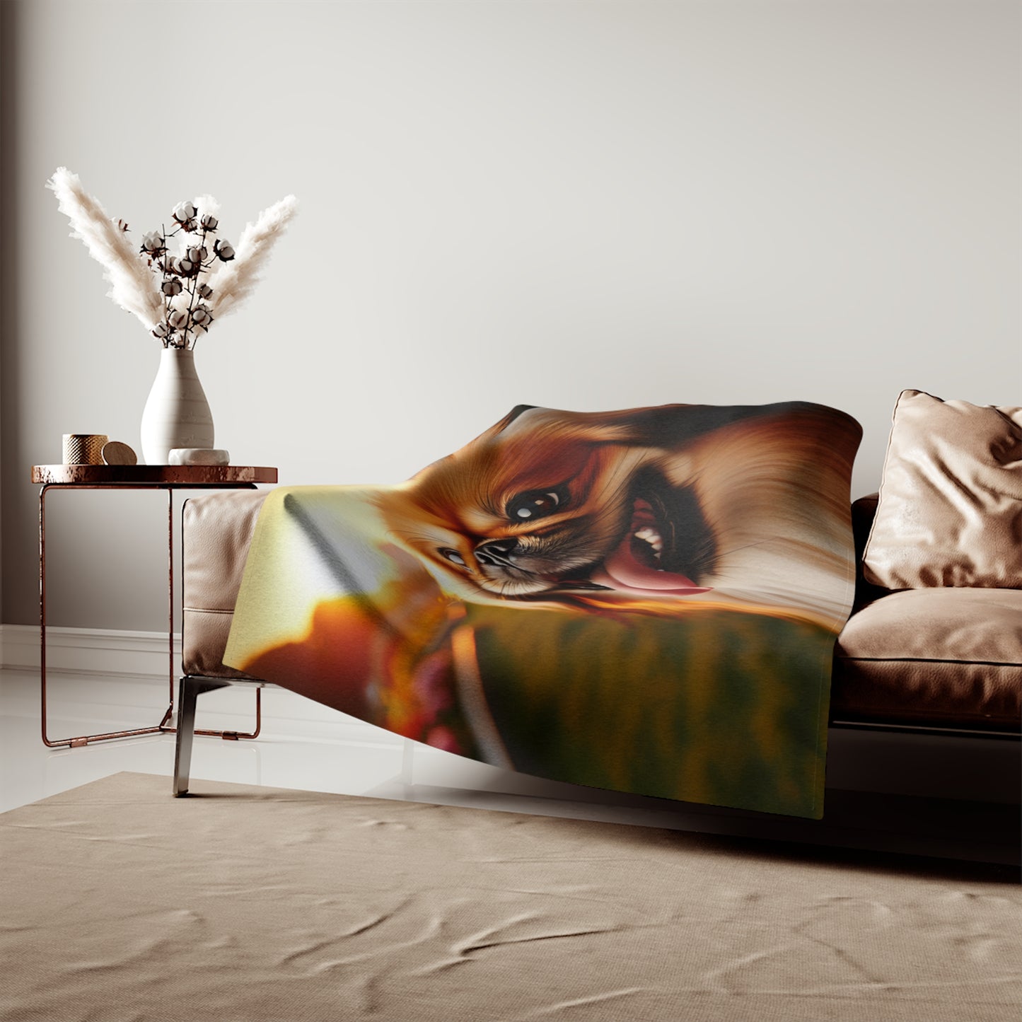 Pekingese Sweatshirt Blanket