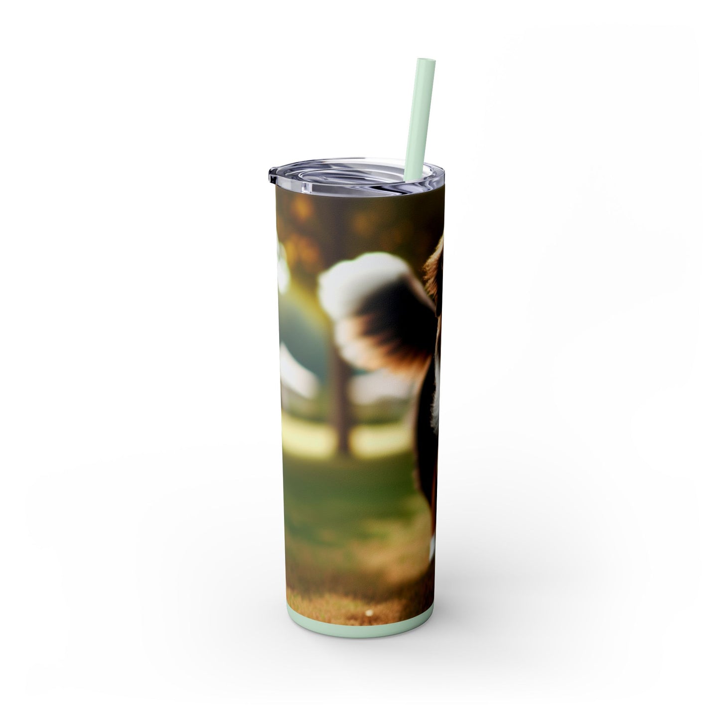Miniature American Shepherd Tumbler with Straw, 20oz