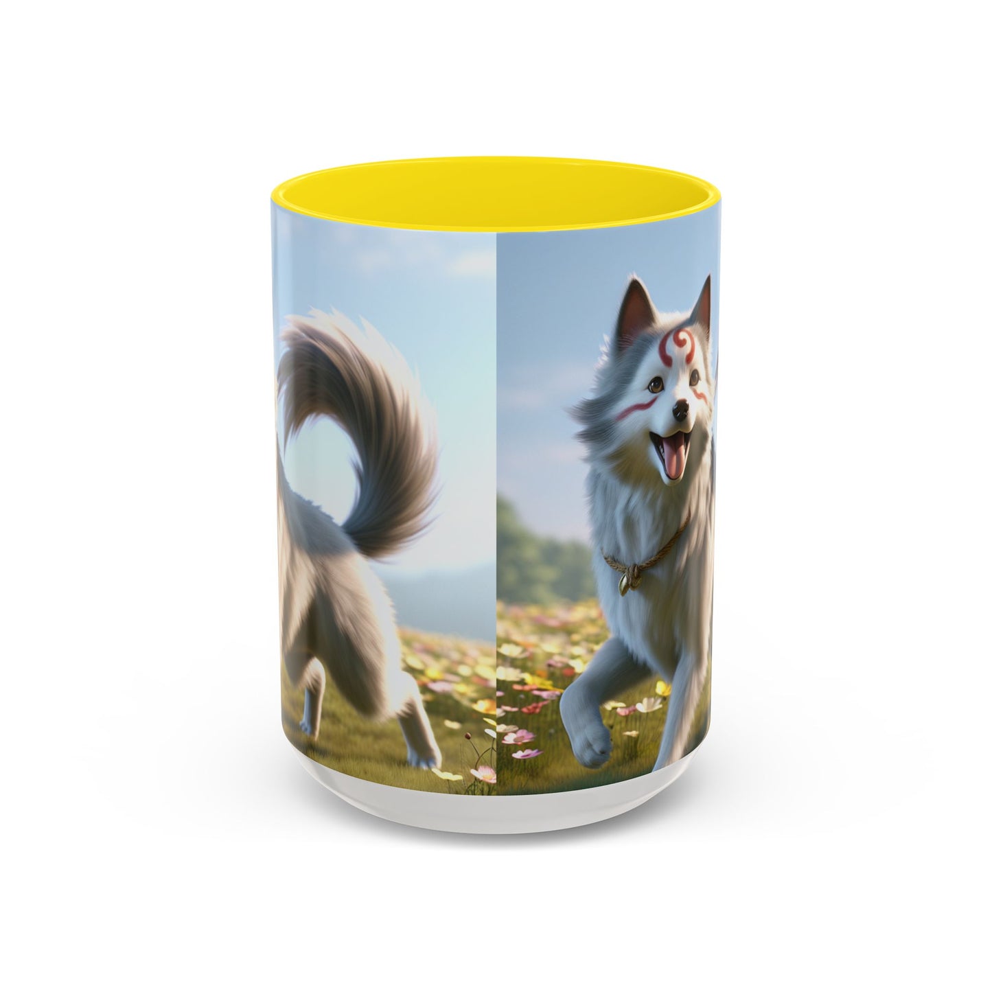 Cadabomb Okami Accent Coffee Mug - Perfect Gift for Dog Lovers