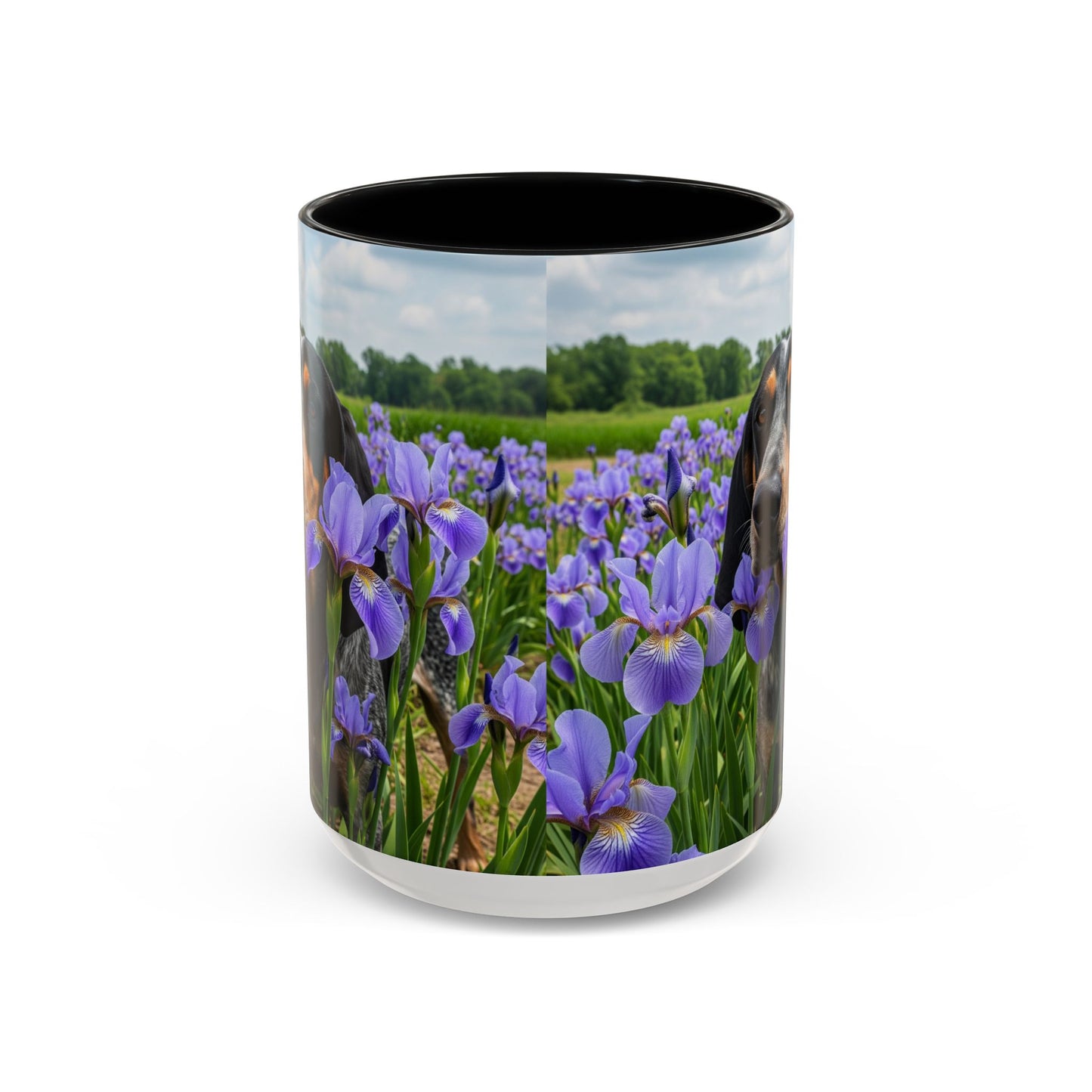 Bluetick Coonhound Accent Coffee Mug - Perfect Gift for Dog Lovers