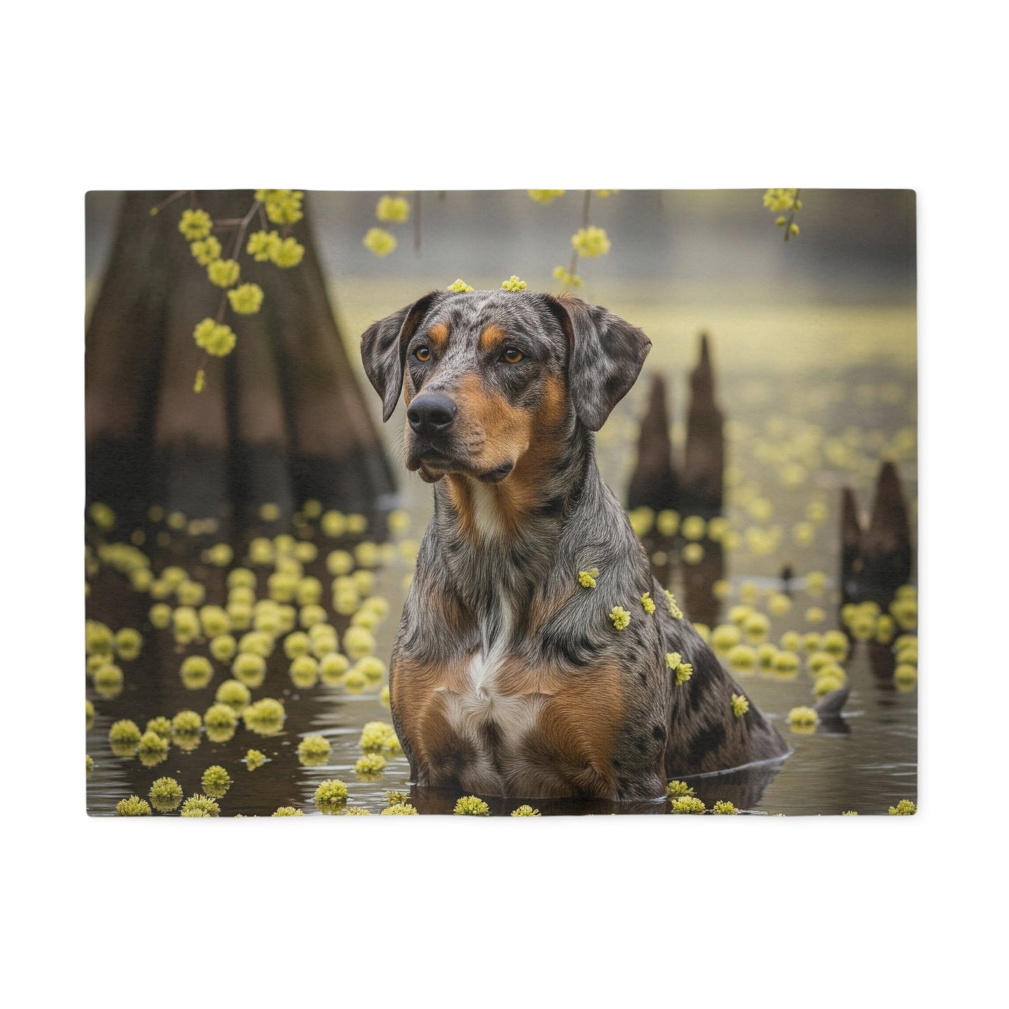 Catahoula Leopard Dog Sweatshirt Blanket