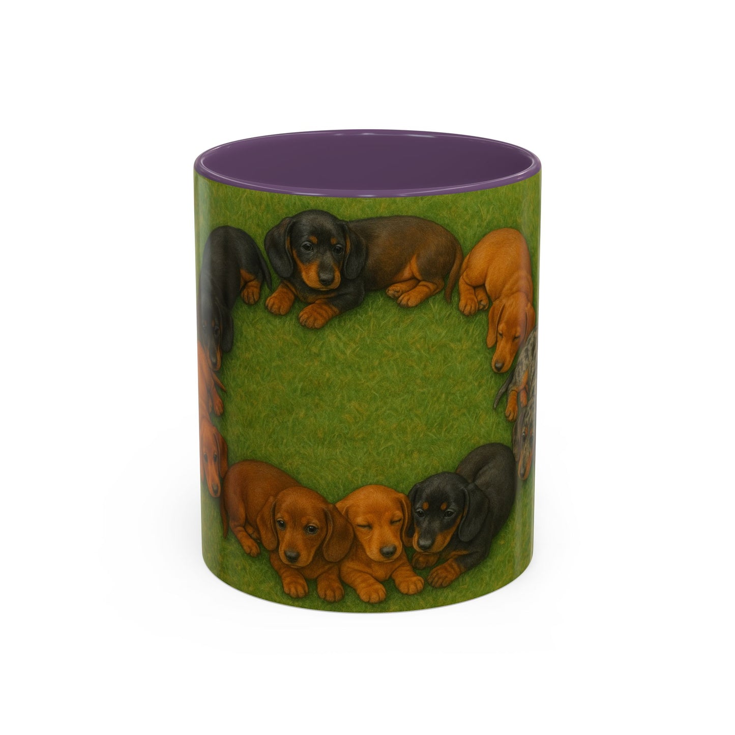 Dachshund puppies Accent Coffee Mug - Perfect Gift for Dog Lovers