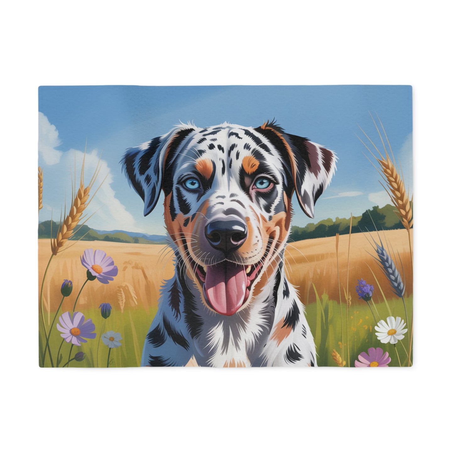 Catahoula Leopard Dog Sweatshirt Blanket
