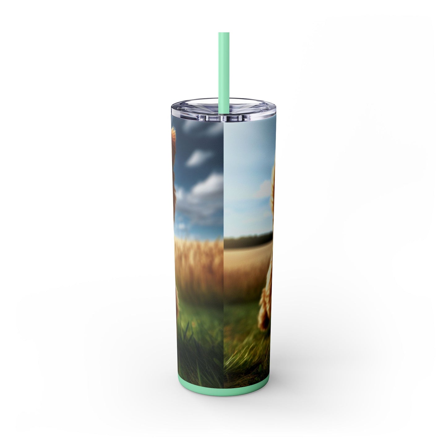 Norfolk Terrier Tumbler with Straw, 20oz