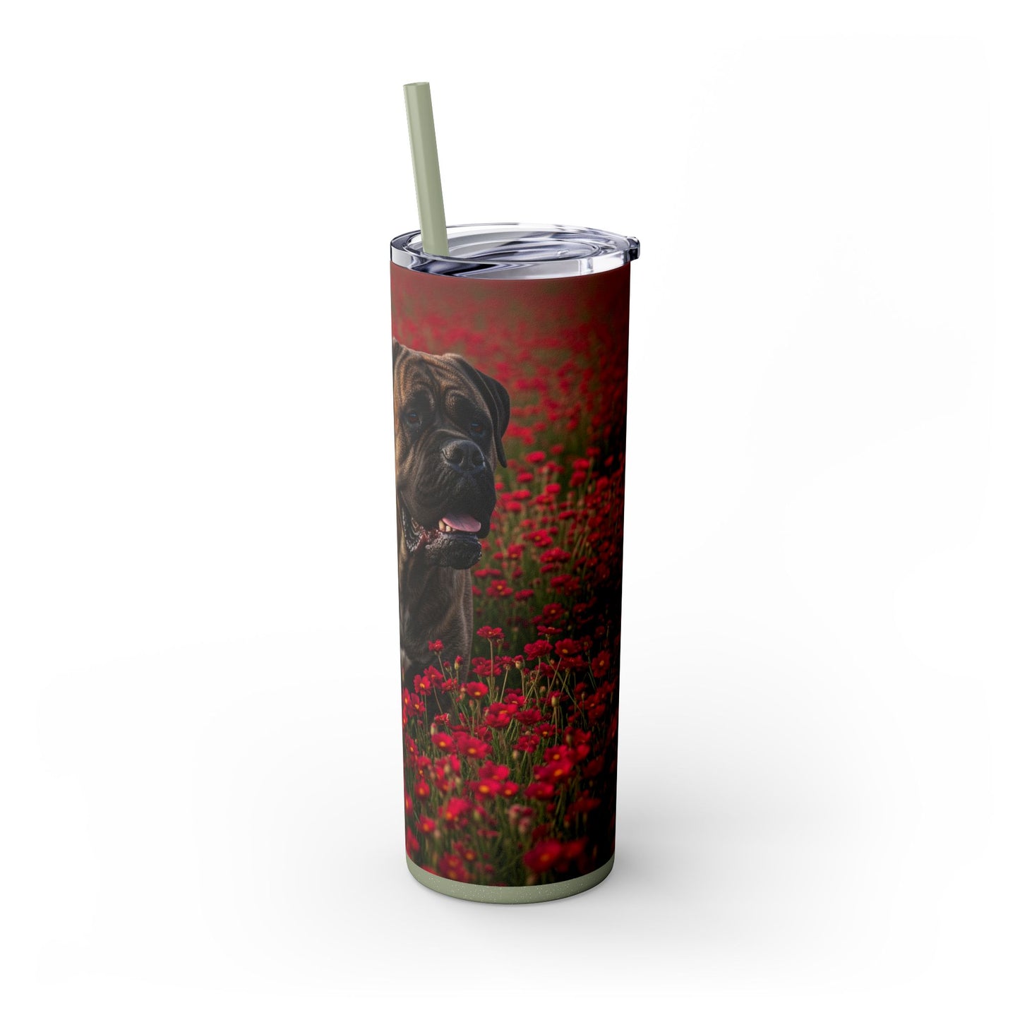 Bullmastiff Tumbler with Straw, 20oz