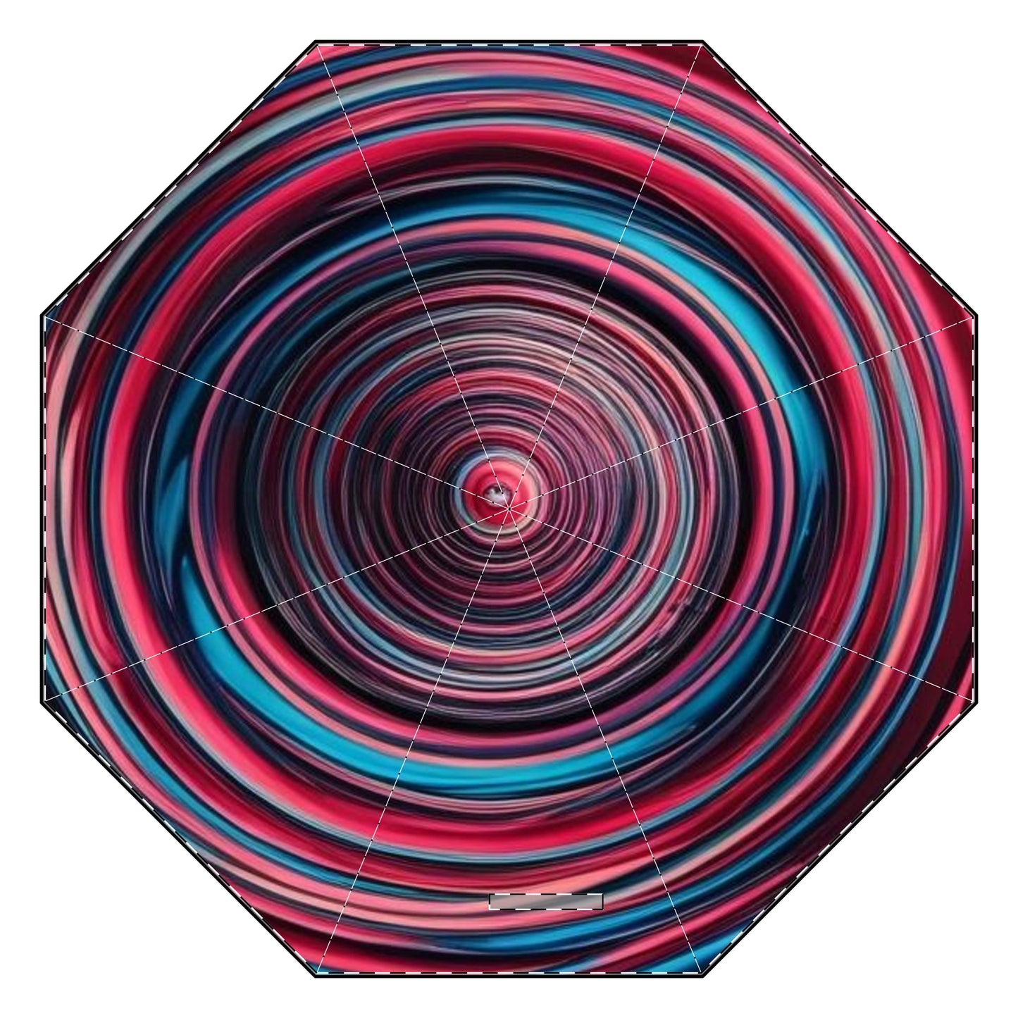 Optical Illusion Semi-Automatic Foldable Umbrella