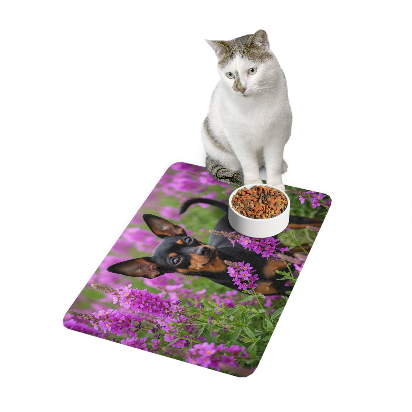 Pet Food Mat (12x18) - English Toy Terrier