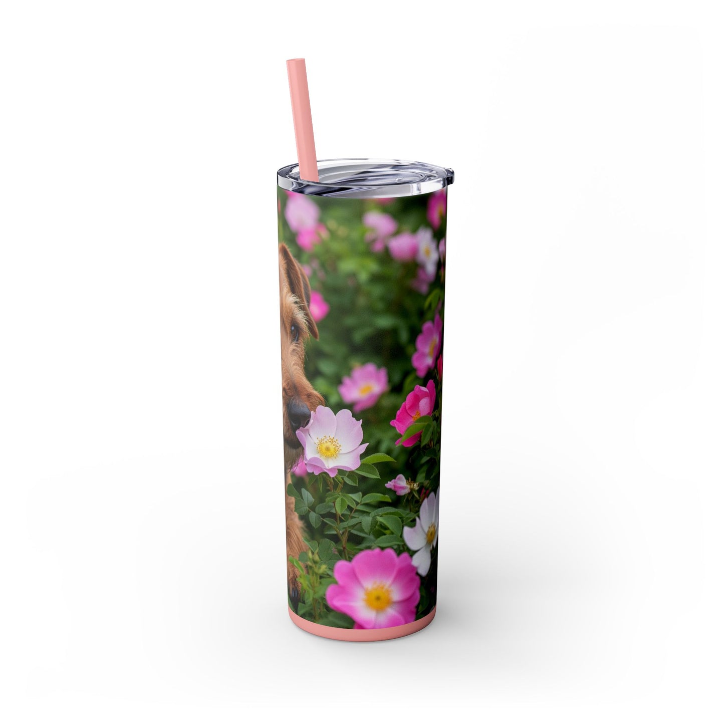 Teddy Roosevelt Terrier Tumbler with Straw, 20oz
