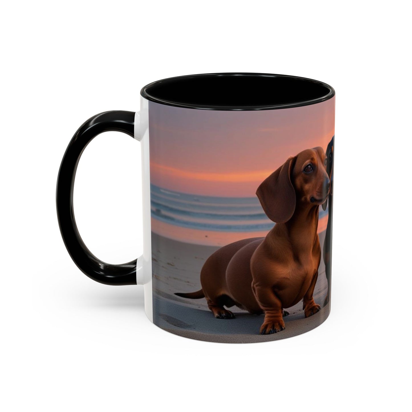 Dachshund Love Accent Coffee Mug - Perfect Gift for Dog Lovers