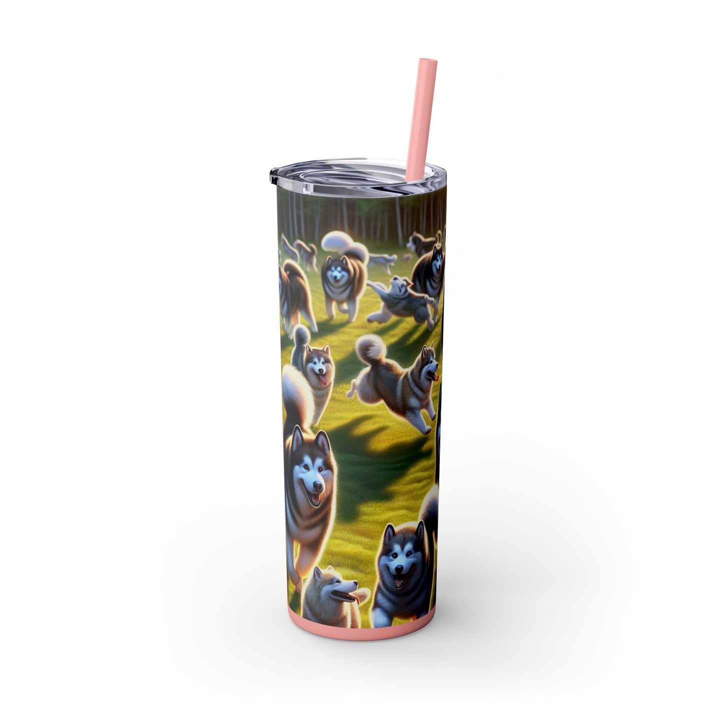 Alaskan Malamute Tumbler with Straw, 20oz
