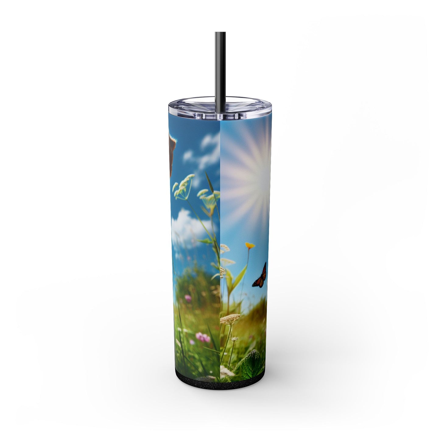Fox Terrier Tumbler with Straw, 20oz