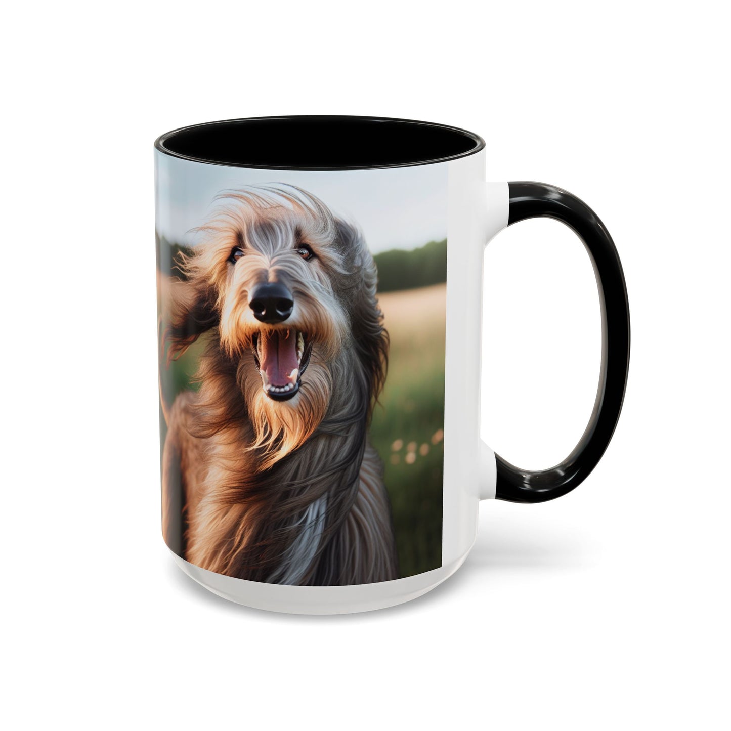 Scottish Deerhound Accent Coffee Mug - Perfect Gift for Dog Lovers