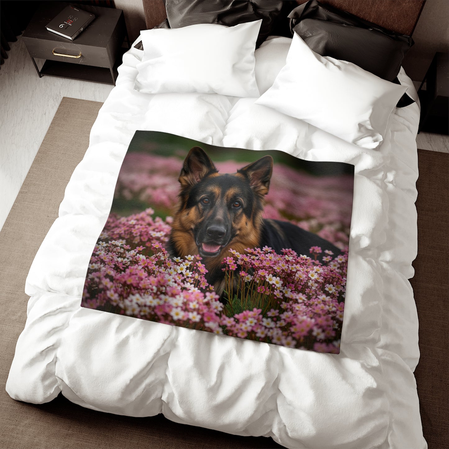 German Shepherd Sweatshirt Blanket