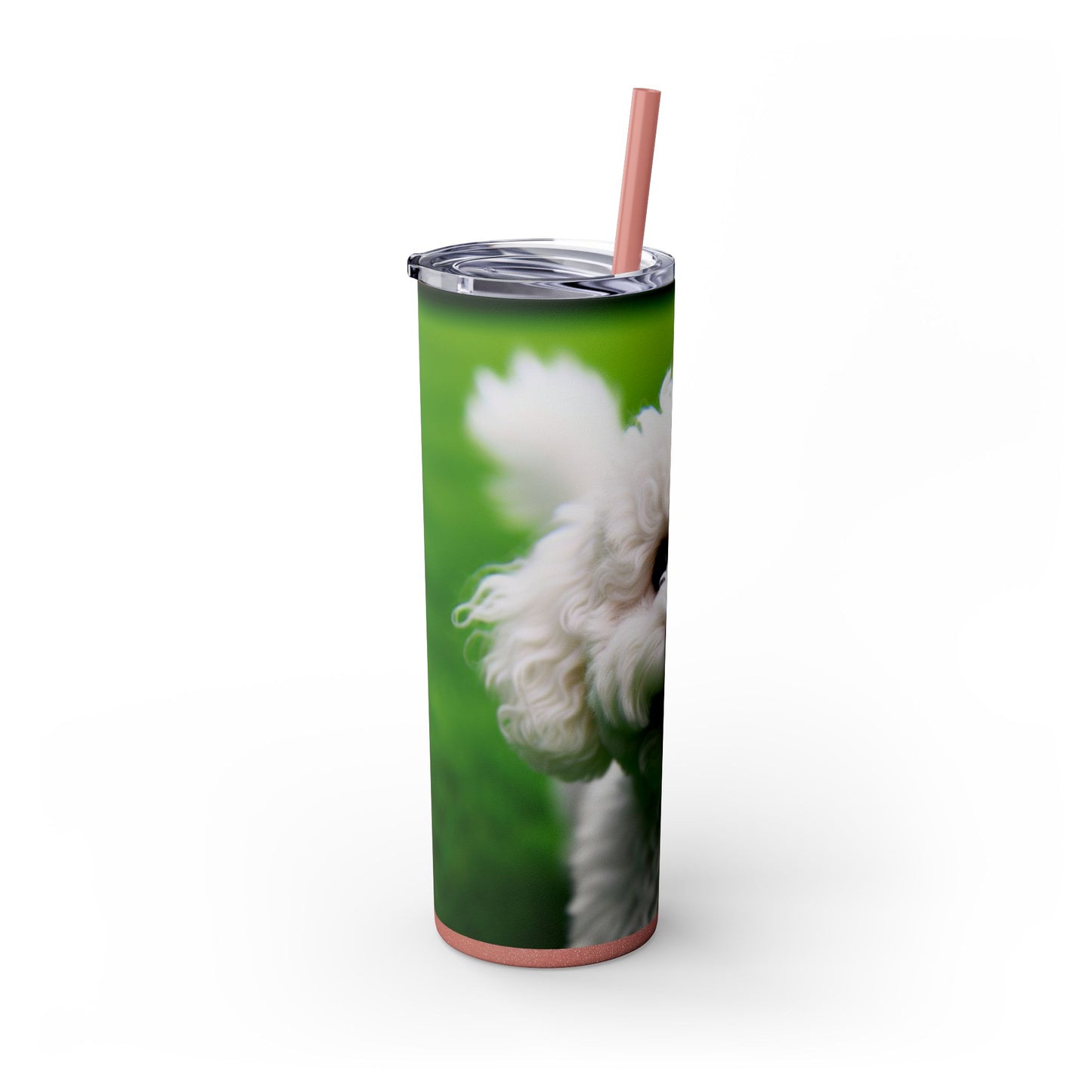 Bichonpoo Tumbler with Straw, 20oz
