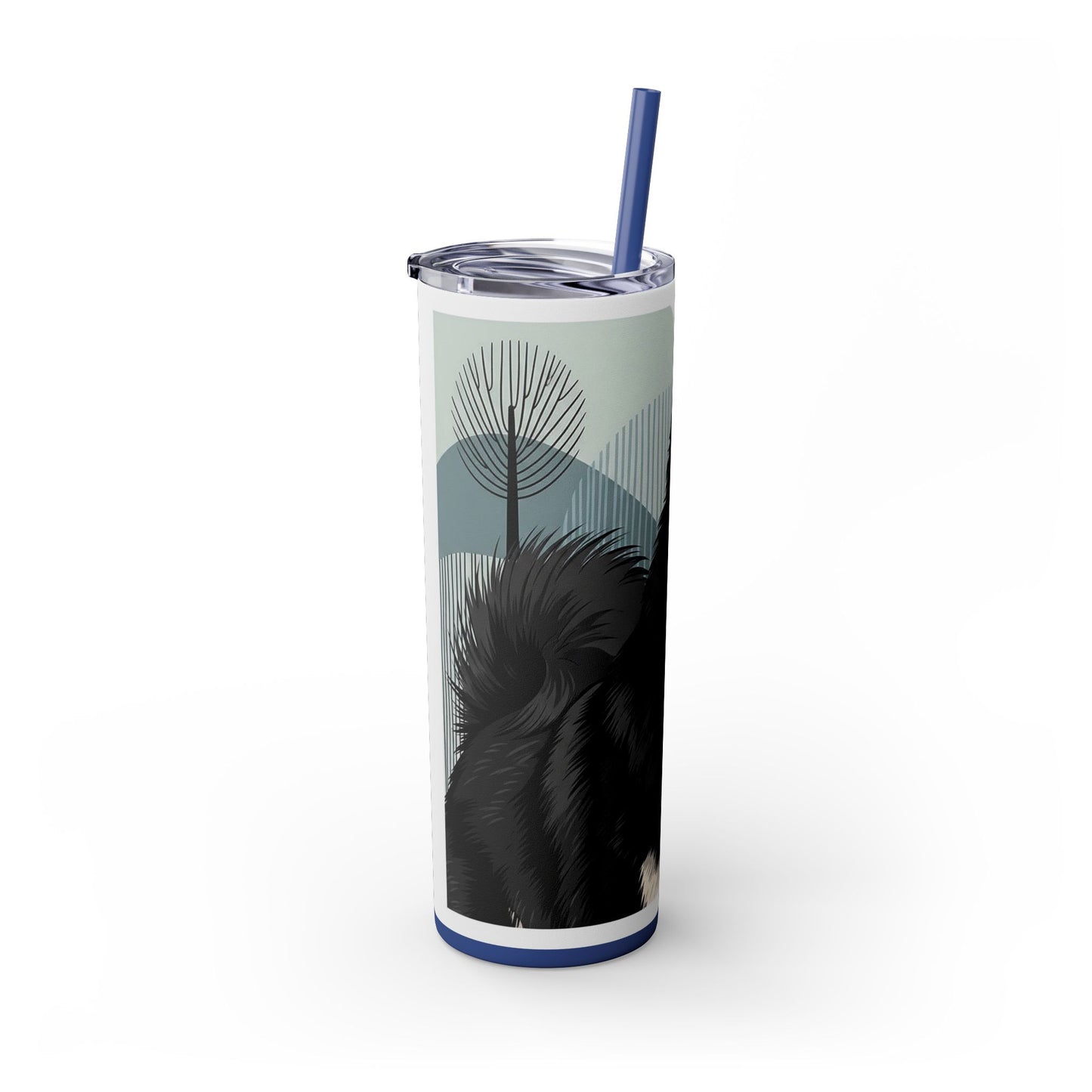 Swedish Lapphund Skinny Tumbler with Straw, 20oz