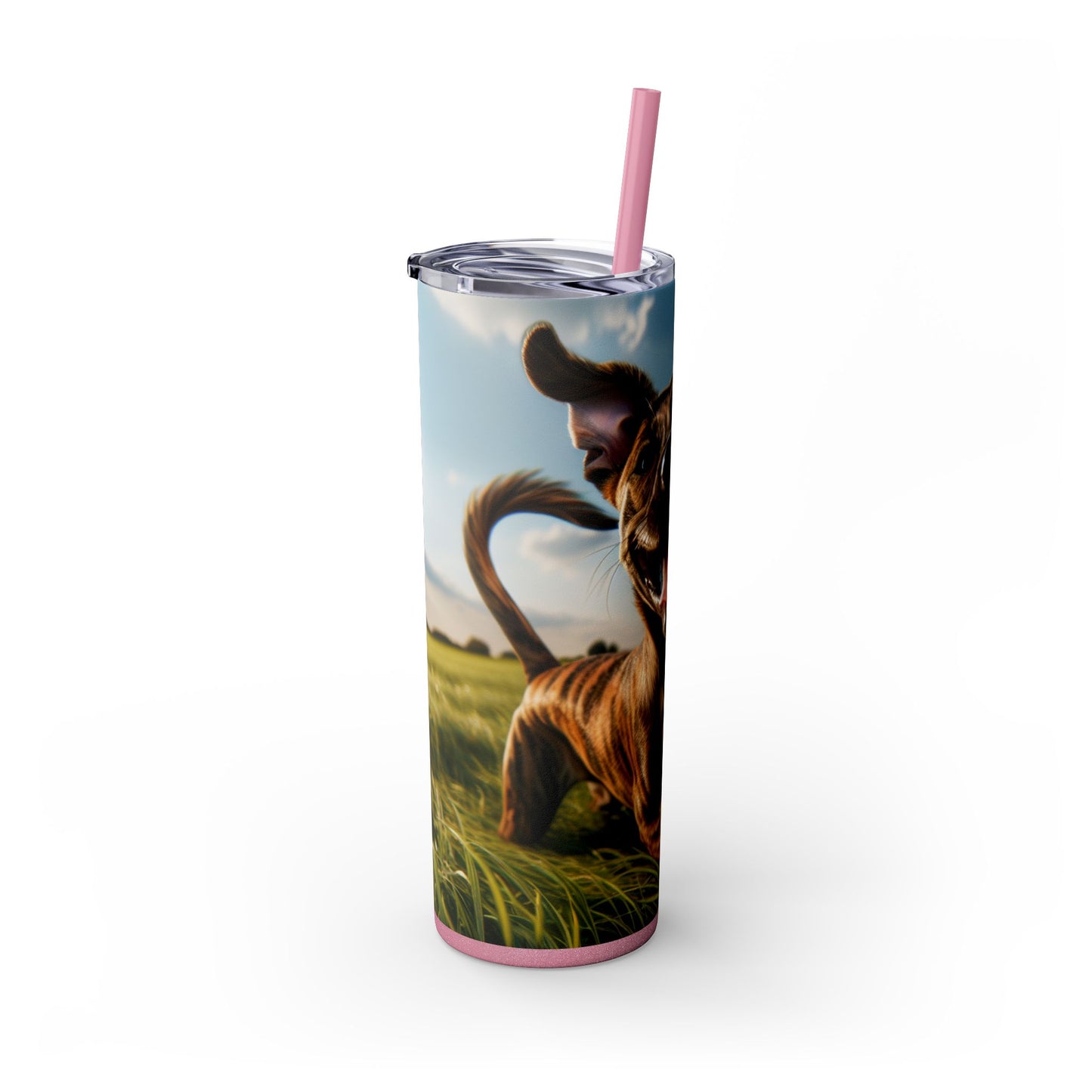 Treeing Tennessee Brindle Tumbler with Straw, 20oz