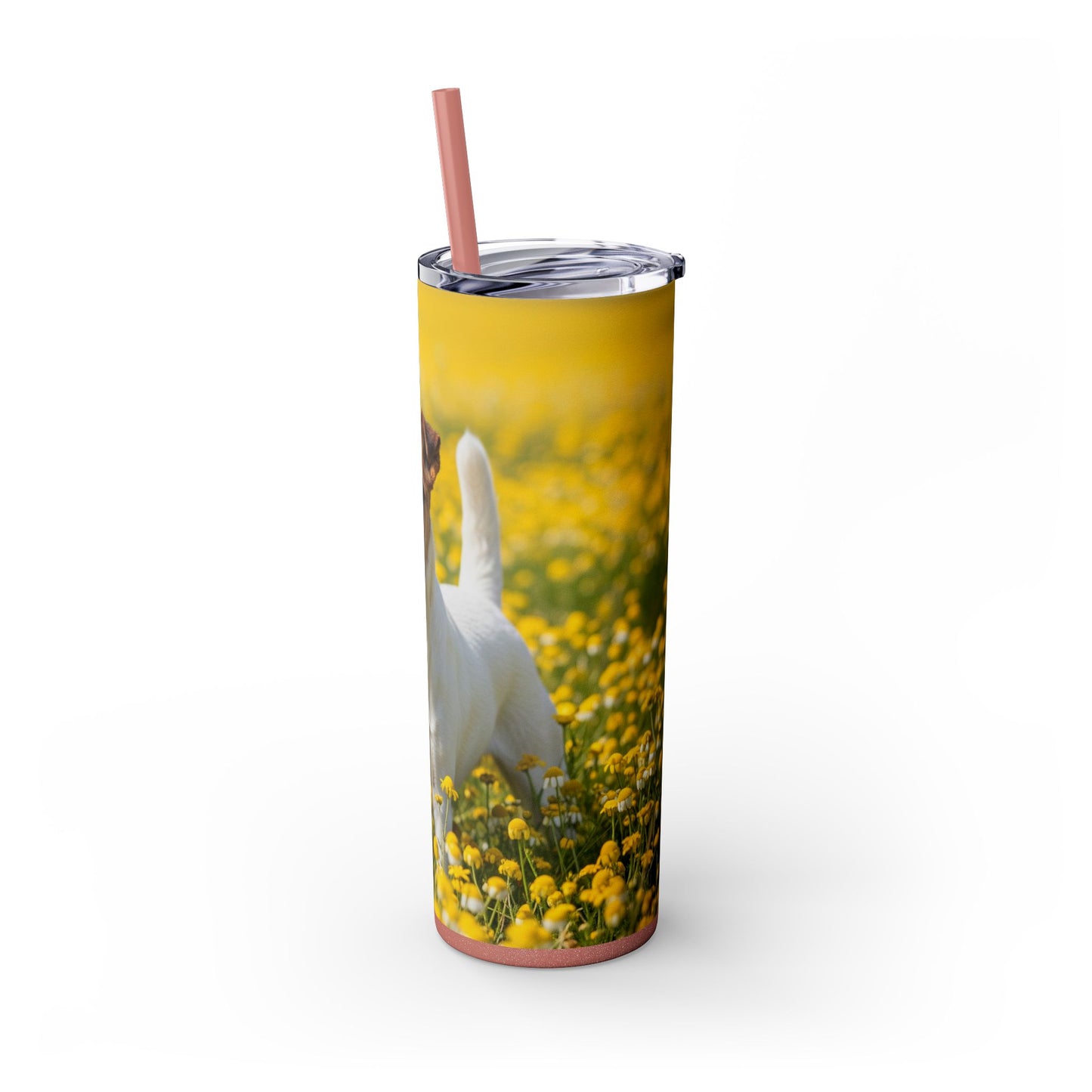 Smooth Fox Terrier Tumbler with Straw, 20oz
