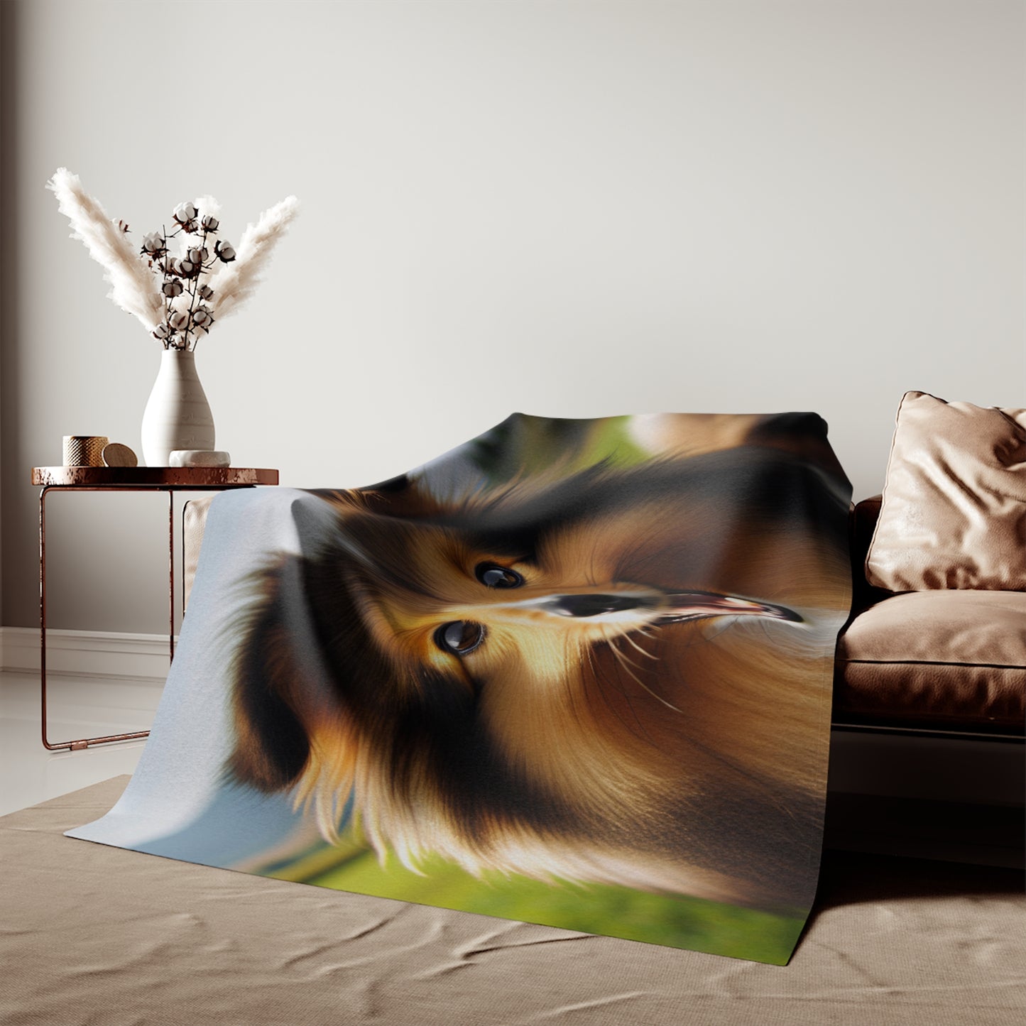 Shetland Sheepdog Sweatshirt Blanket