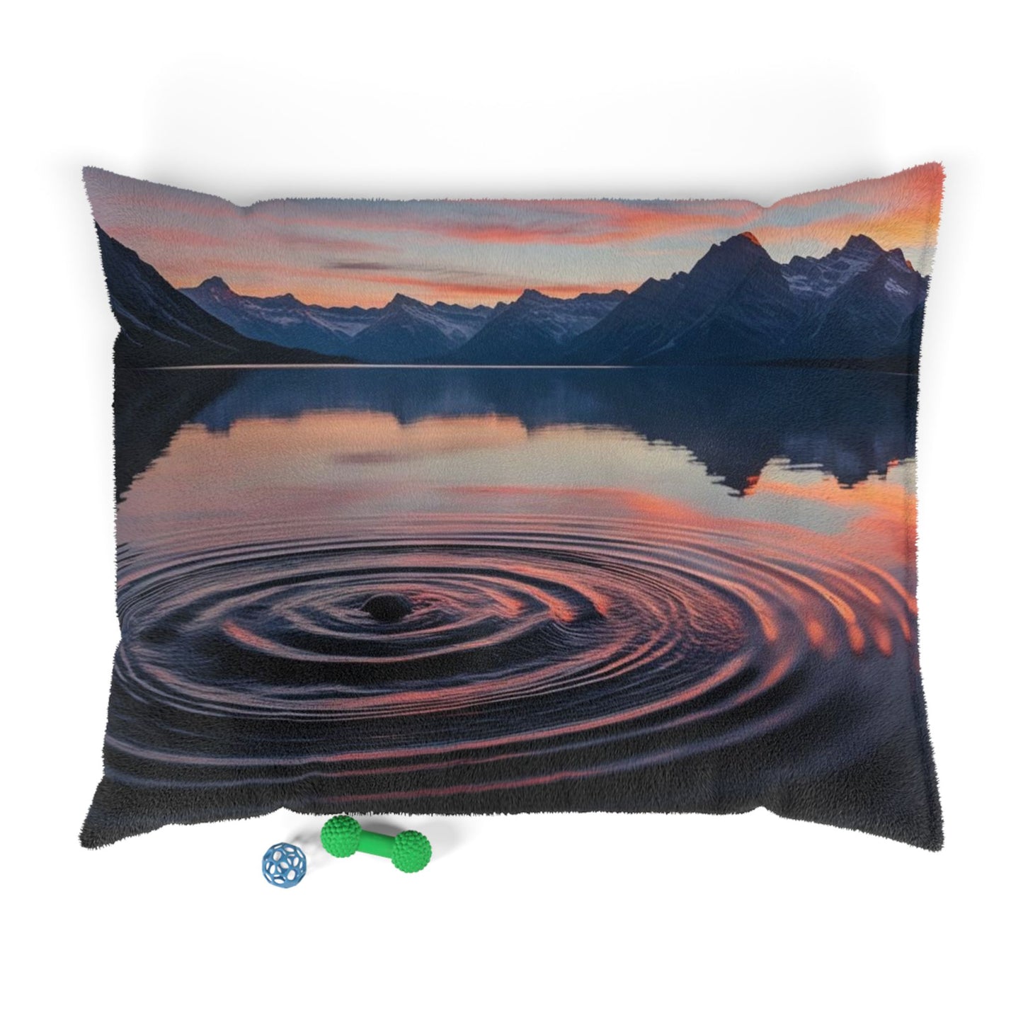 Ripple in a Mountain Lake Pet Bed