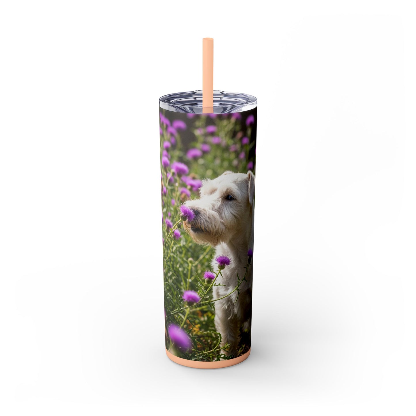 Sealyham Terrier Tumbler with Straw, 20oz