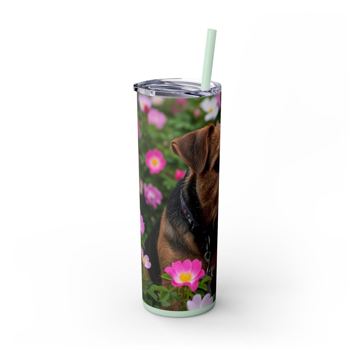 Teddy Roosevelt Terrier Tumbler with Straw, 20oz