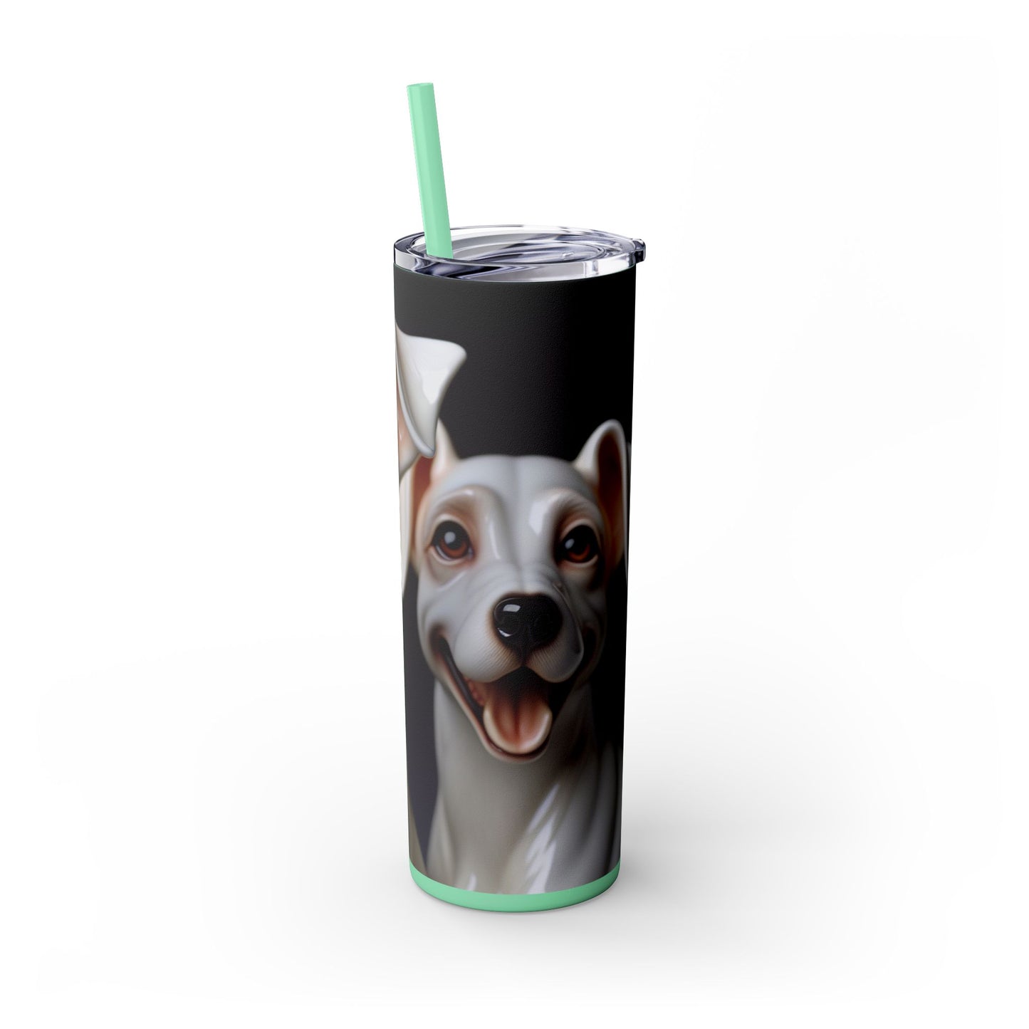 Porcelaine Tumbler with Straw, 20oz