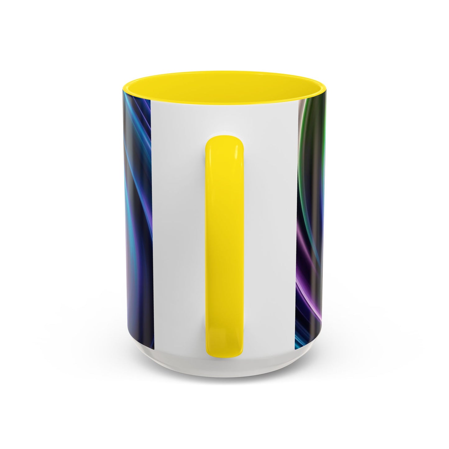 Optical Illusion Accent Mug – Ceramic Coffee Cup
