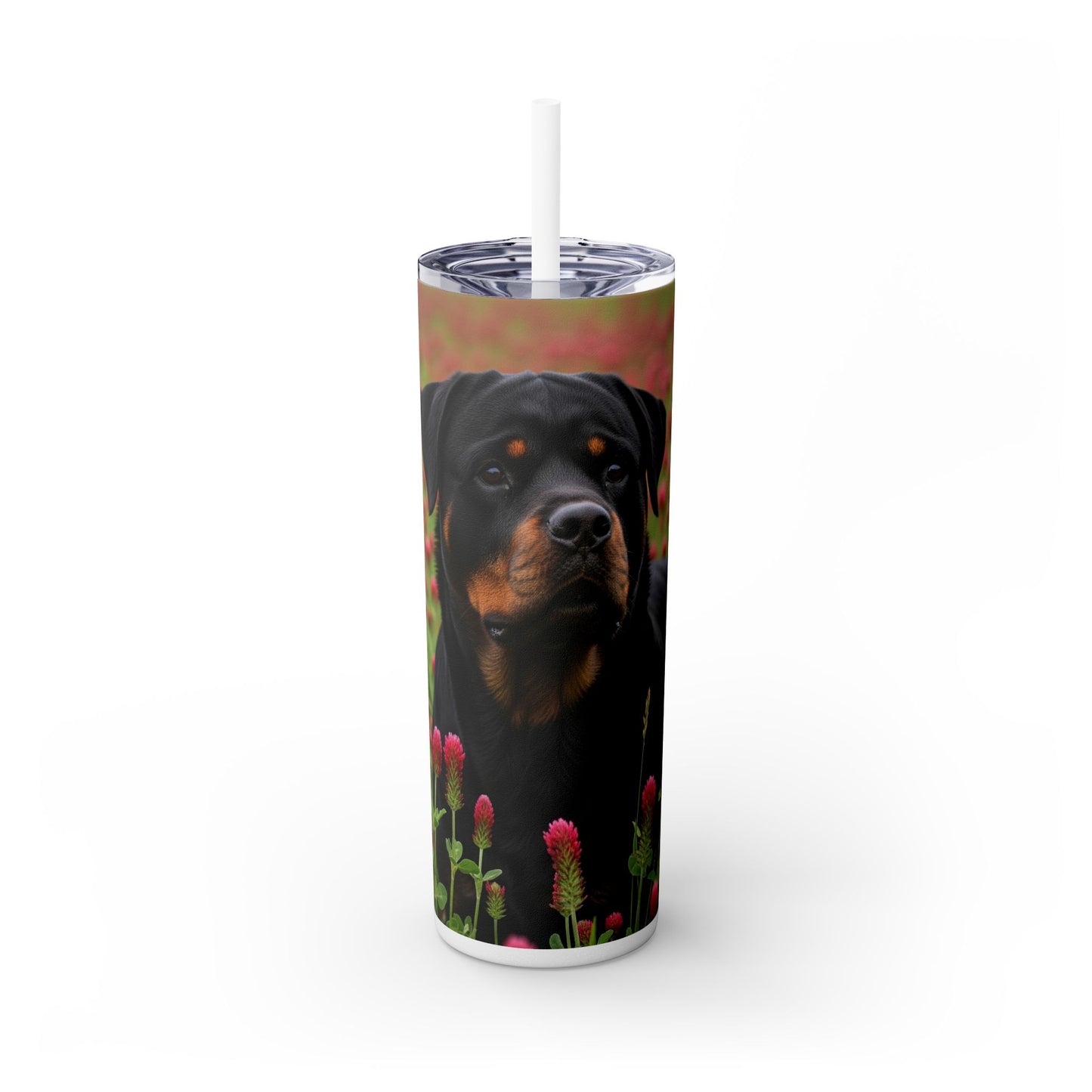 Rottweiler Tumbler with Straw, 20oz